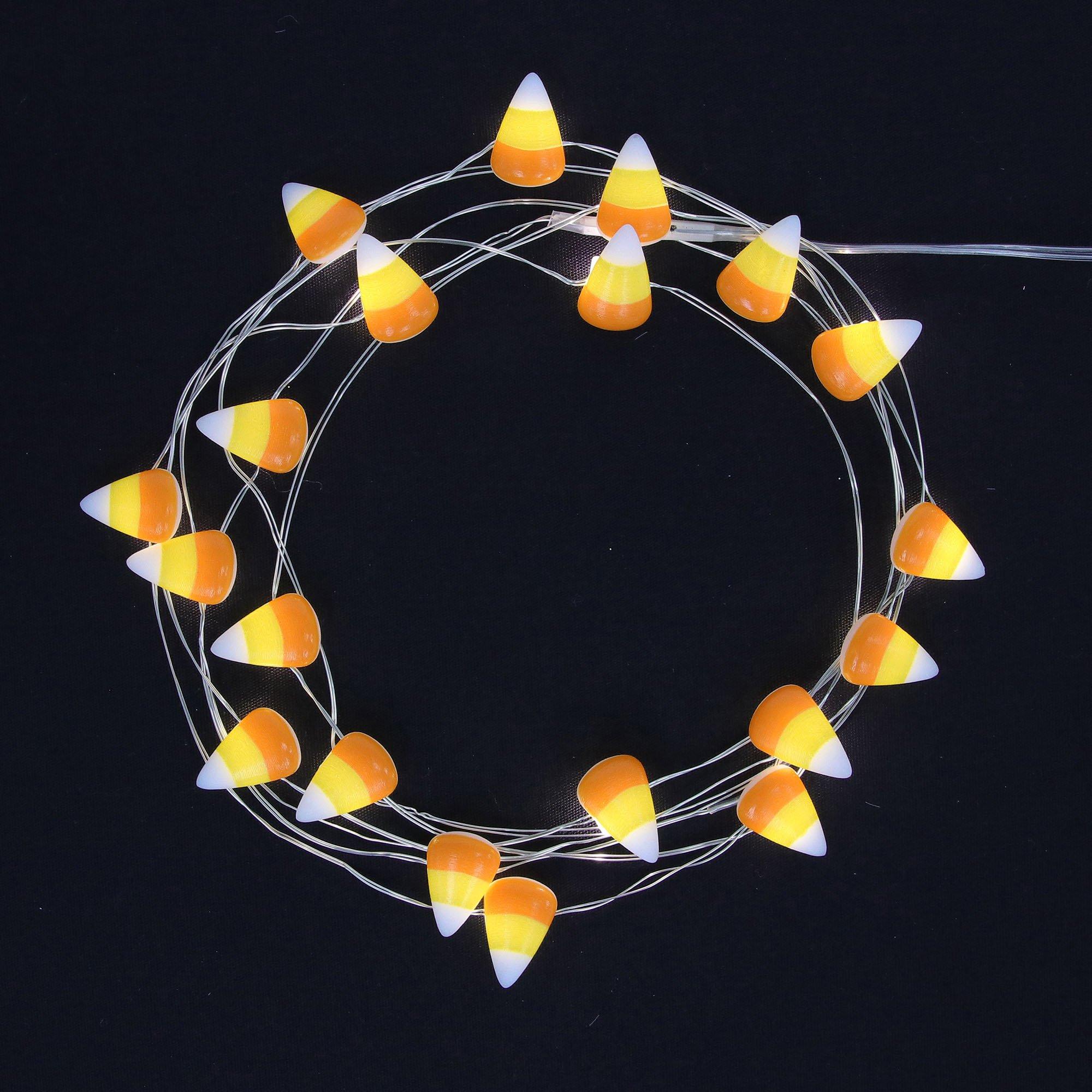 Candy Corn LED Fairy String Lights. 20 bulbs. 6.3ft