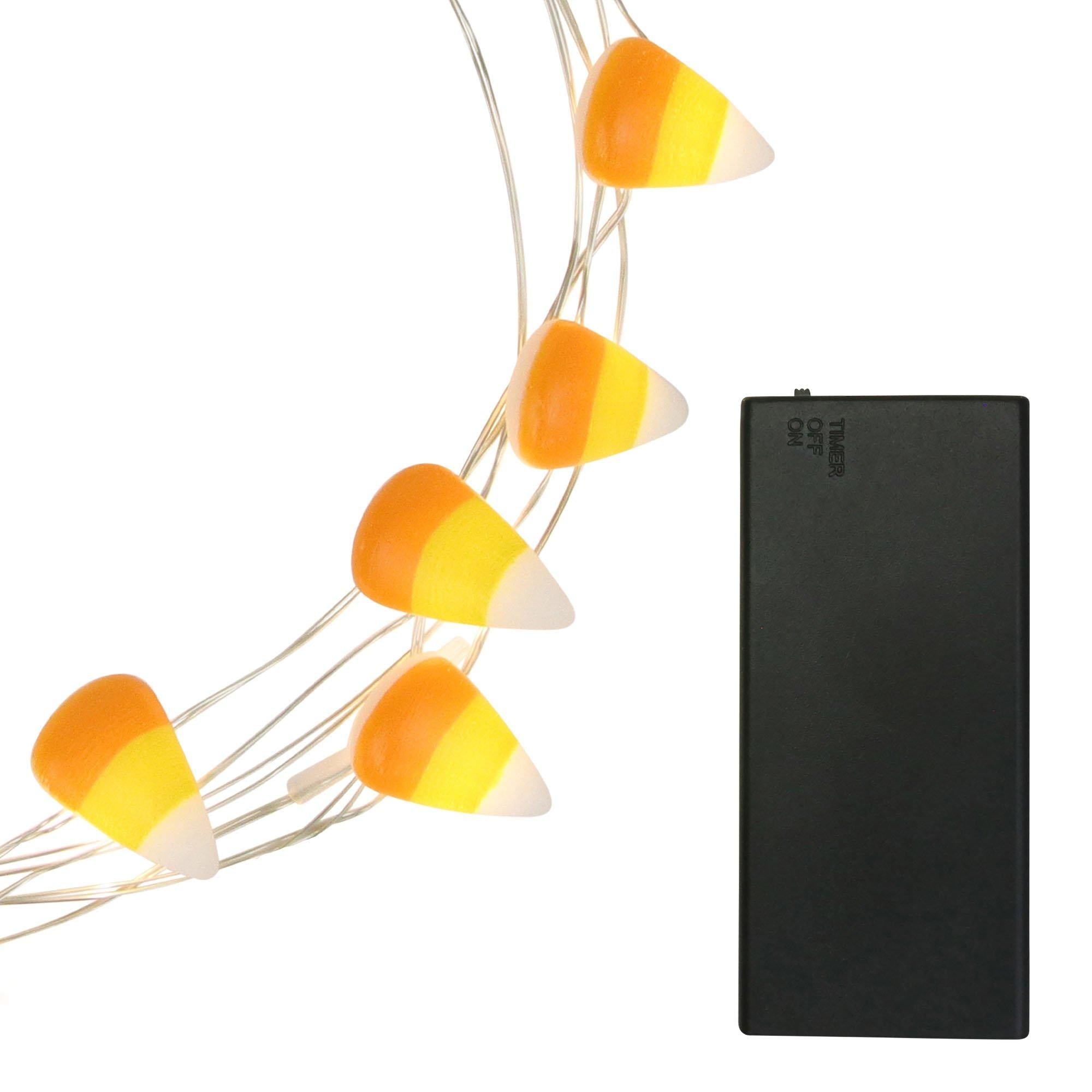 Candy Corn LED Fairy String Lights. 20 bulbs. 6.3ft - Image 2