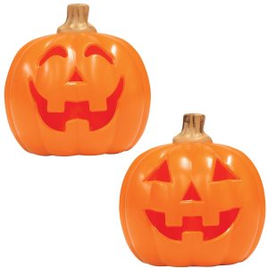 Light-Up Jack-o'-Lantern Decoration. 3in x 4in