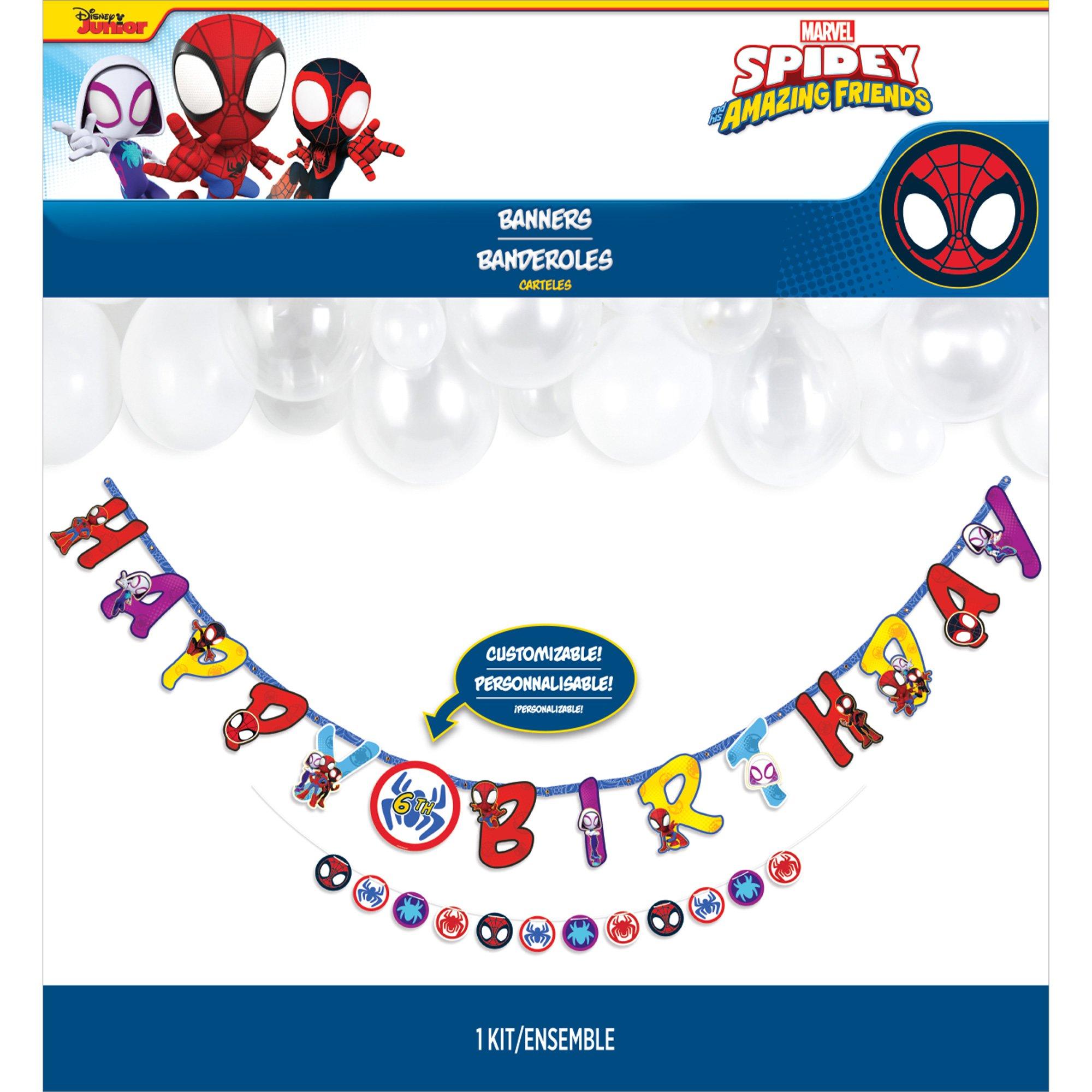 Customizable Spidey & His Amazing Friends Birthday Cardstock Letter Banners. 2ct - Image 2