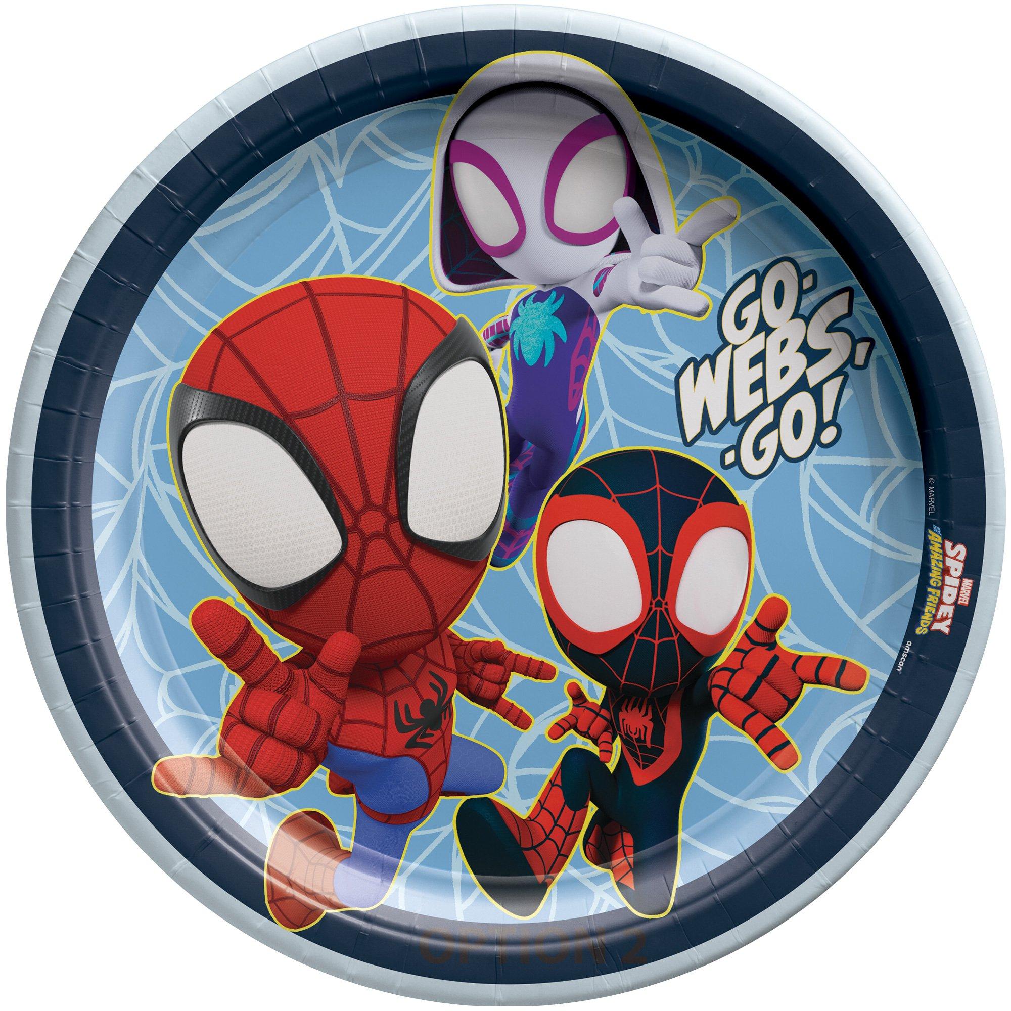 Spidey & His Amazing Friends Paper Lunch Plates. 9in. 8ct