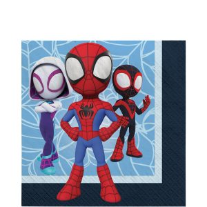 Spidey & His Amazing Friends Paper Lunch Napkins. 6.5in. 16ct