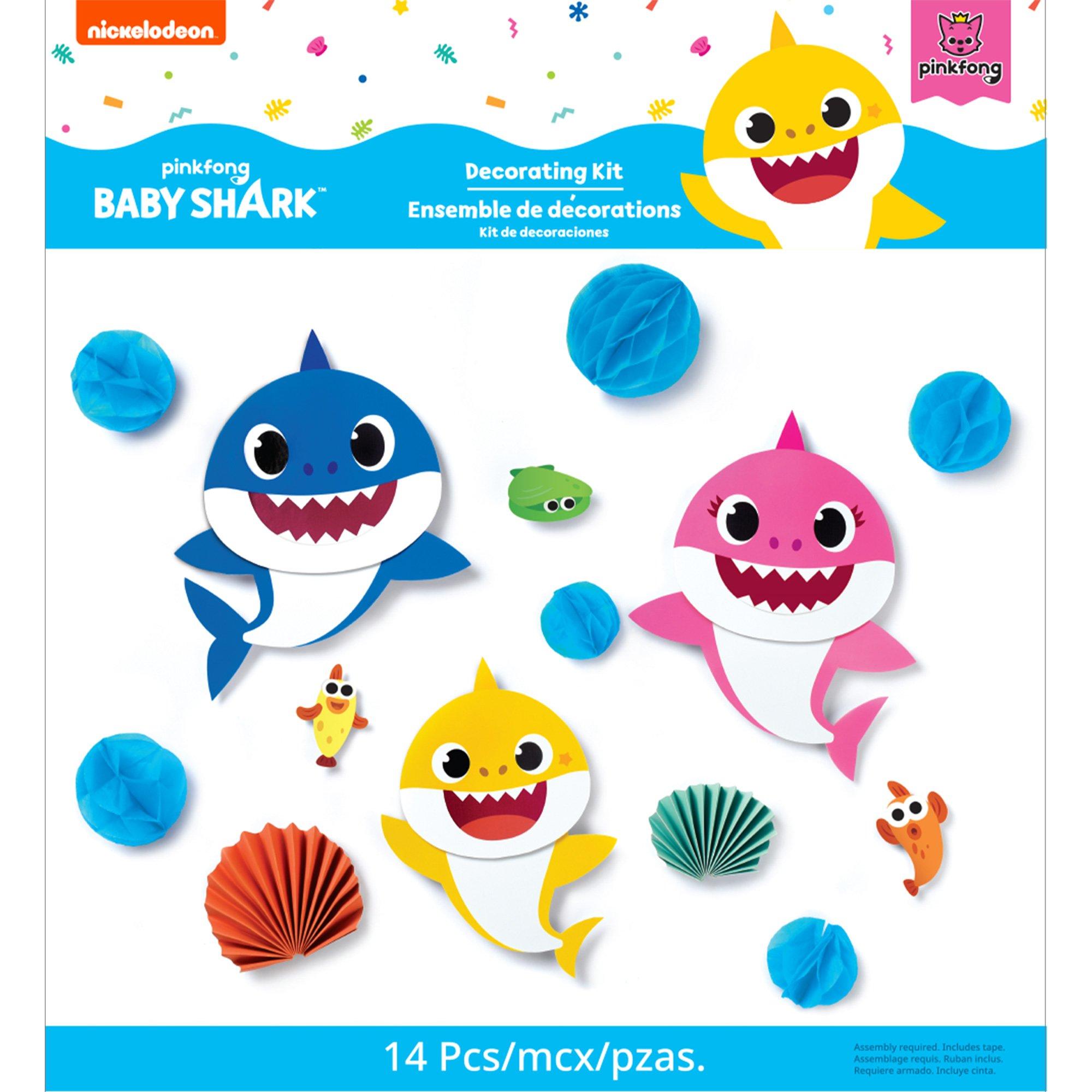 Baby Shark Wall Decorating Kit. 14pc - Image 3