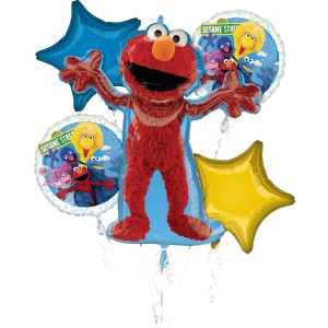 Sesame Street Foil Balloon Bouquet. 5pc