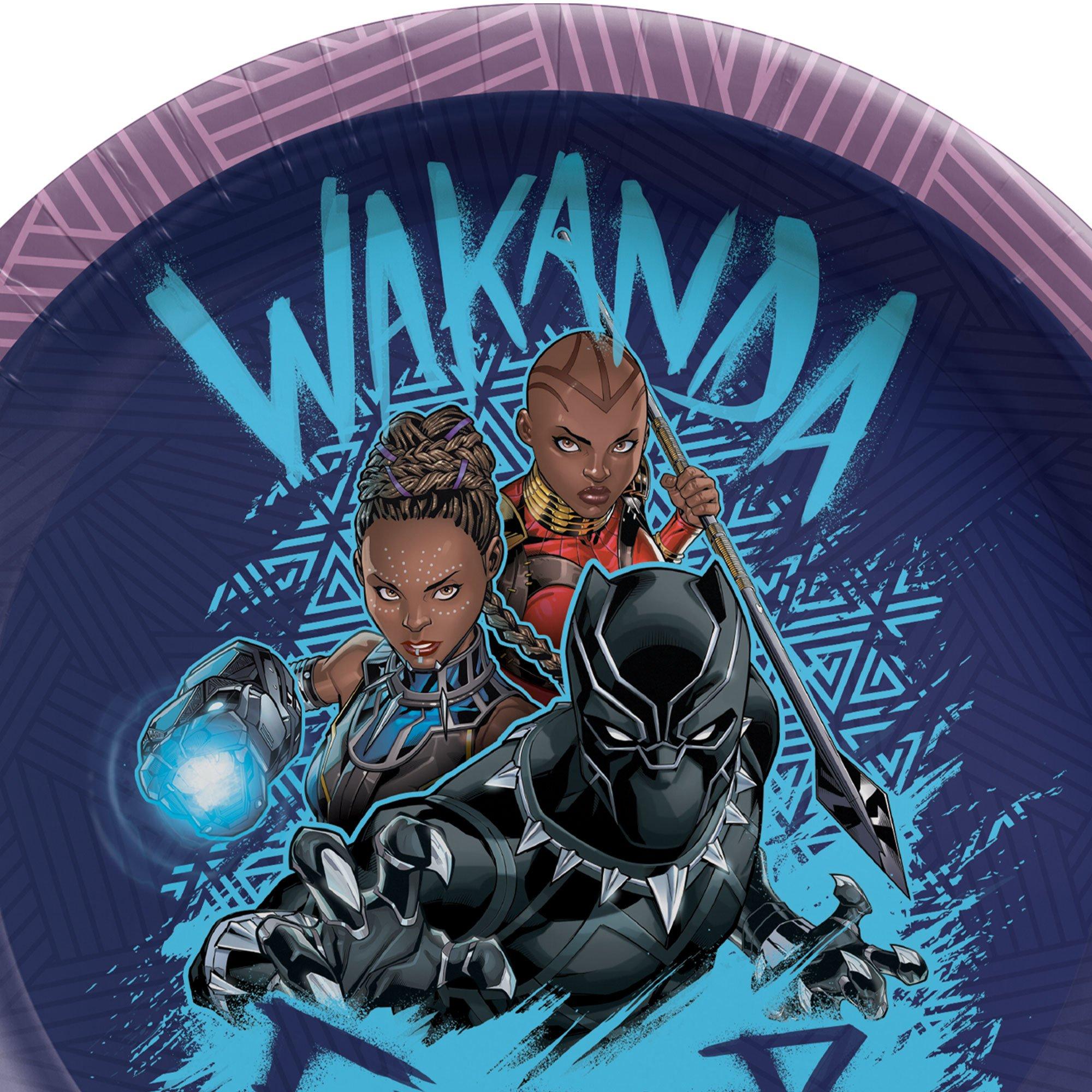 Black Panther Wakanda Forever Paper Dessert Plates. 7in. 8ct - Image 2