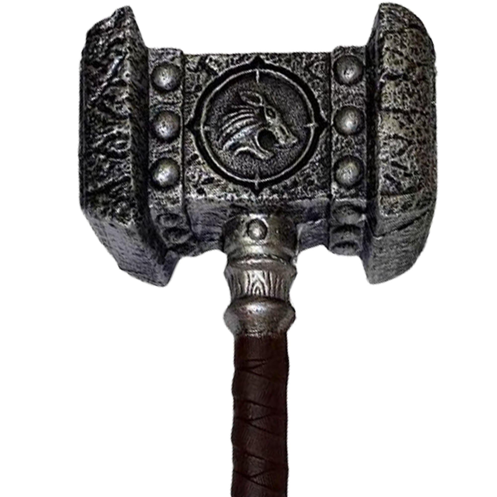 Orc Doomhammer Fantasy War Hammer. 21in - High-Density Foam Prop - Image 2