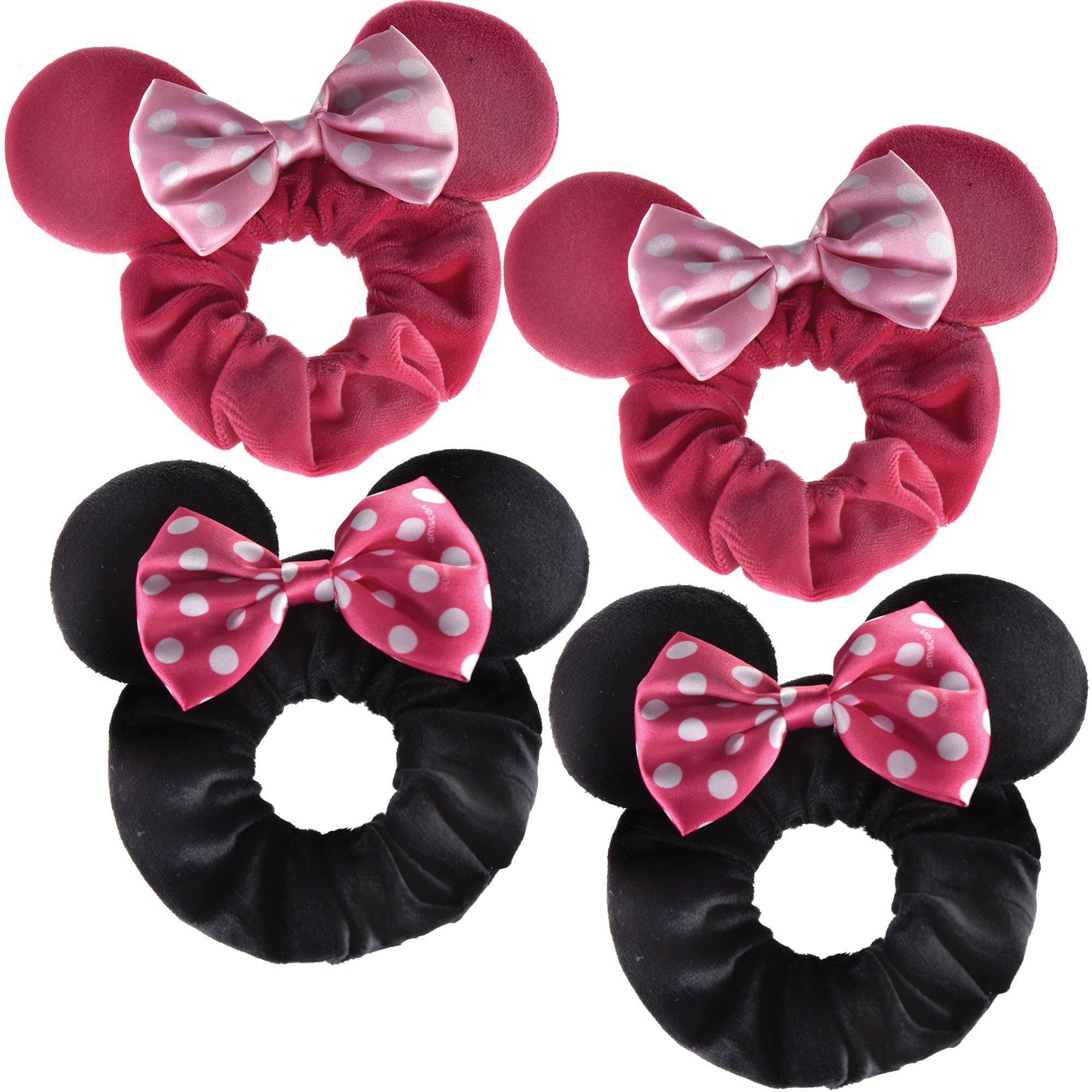 Minnie Mouse Forever Hair Scrunchies. 4pc