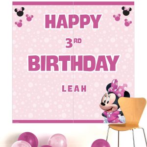Customizable Minnie Mouse Forever Paper Scene Setter. 5.4in x 5.4in