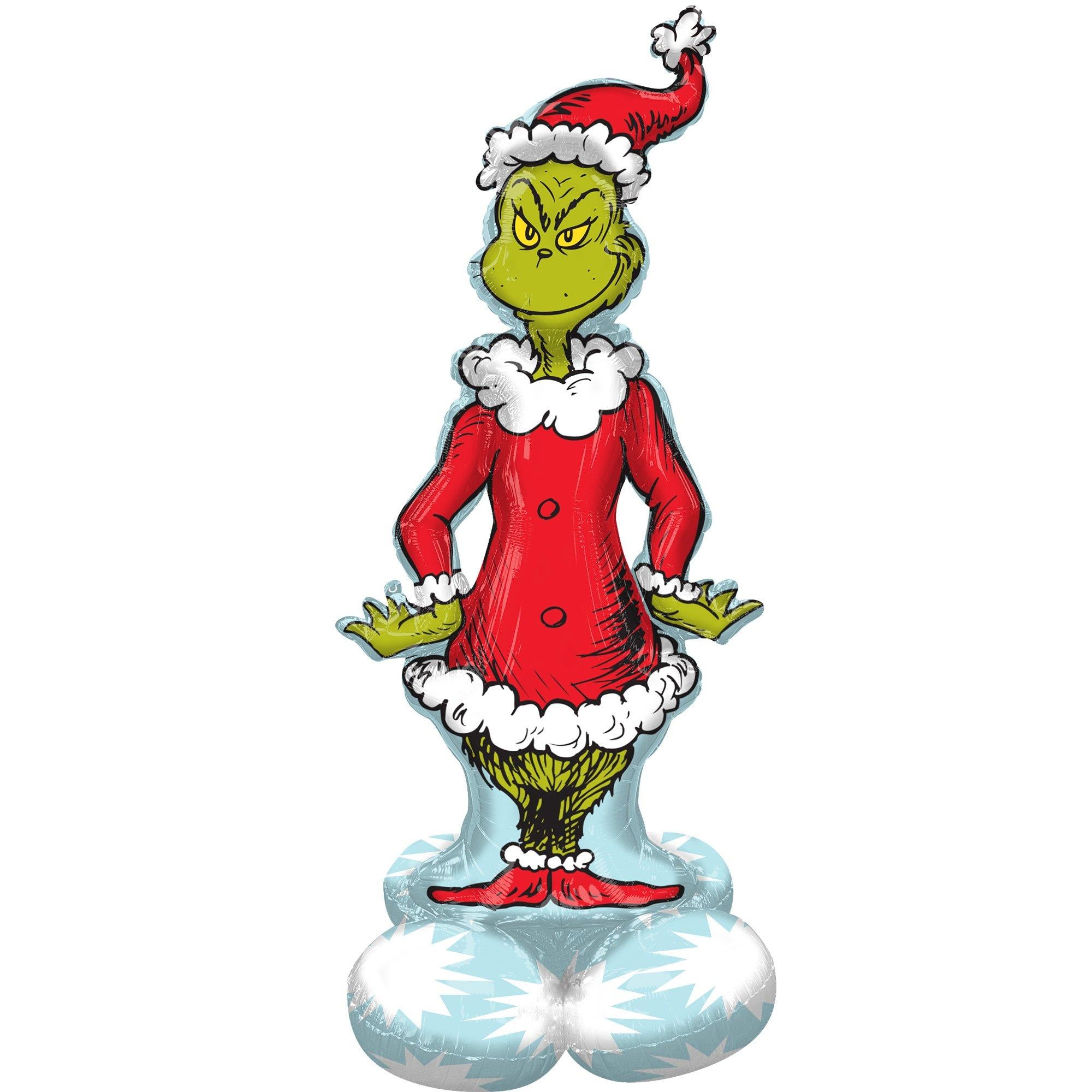 AirLoonz Christmas Grinch Foil Balloon. 59in - Dr. Seuss How the Grinch Stole Christmas