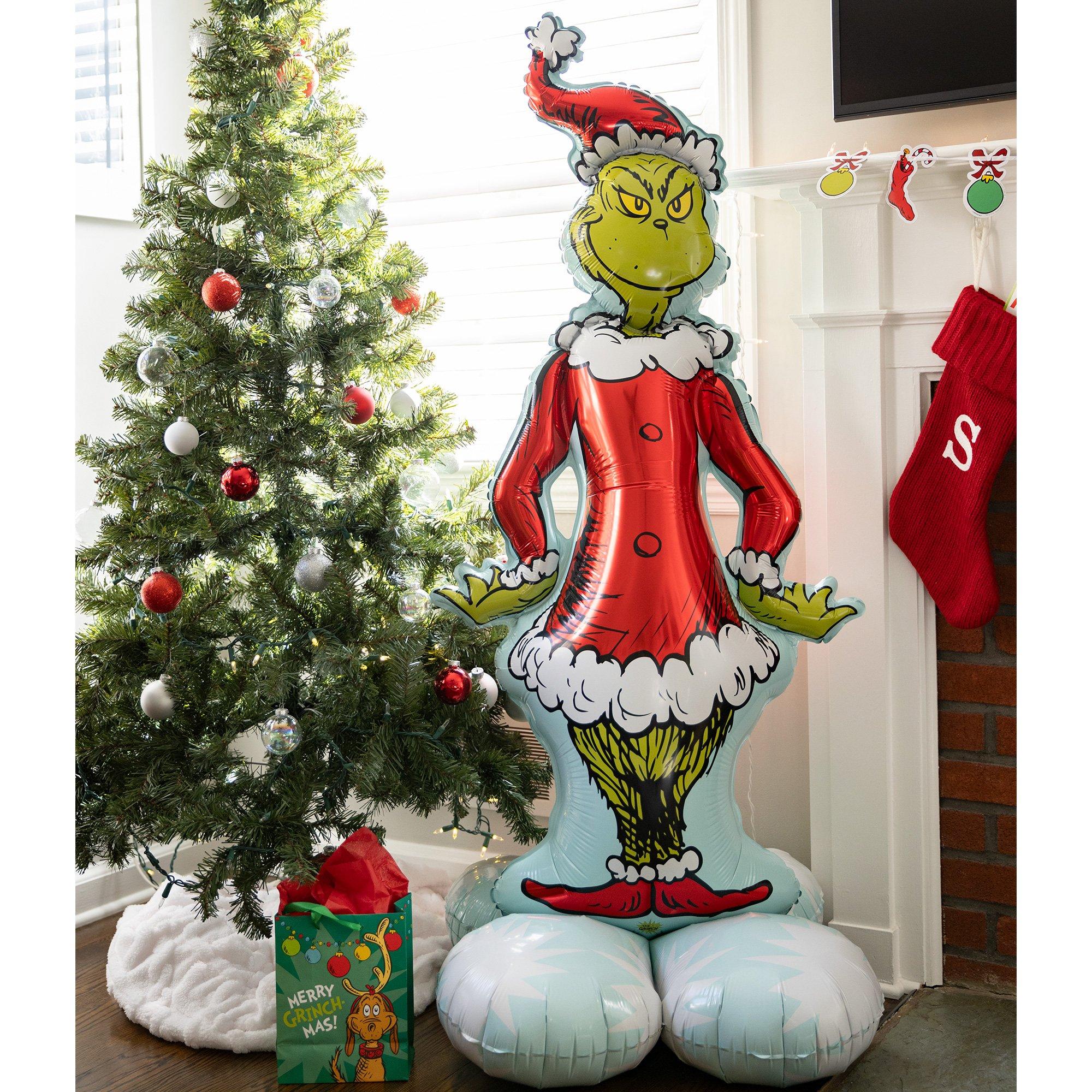 AirLoonz Christmas Grinch Foil Balloon. 59in - Dr. Seuss How the Grinch Stole Christmas - Image 4
