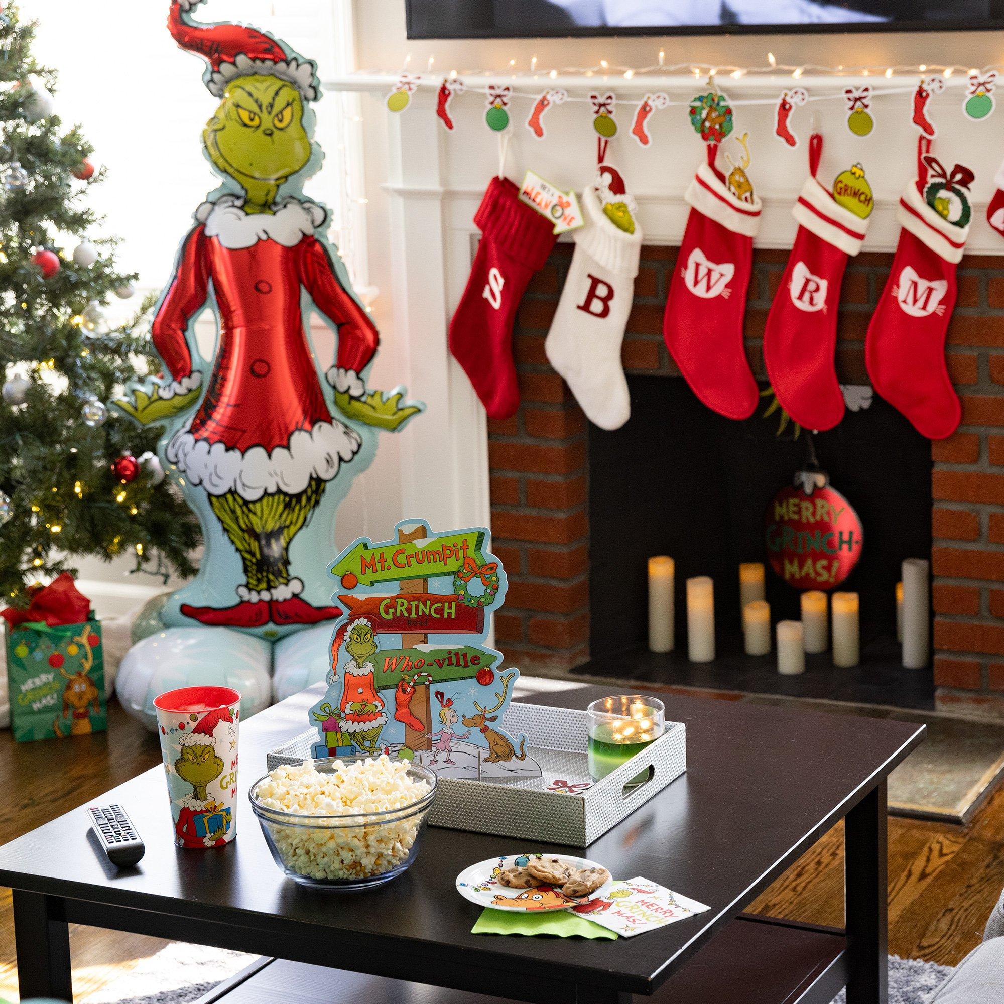AirLoonz Christmas Grinch Foil Balloon. 59in - Dr. Seuss How the Grinch Stole Christmas - Image 6