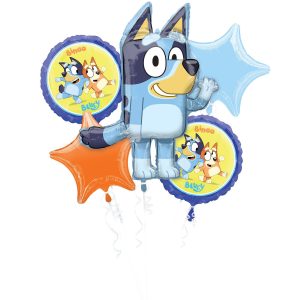 Bluey Foil Balloon Bouquet. 5pc