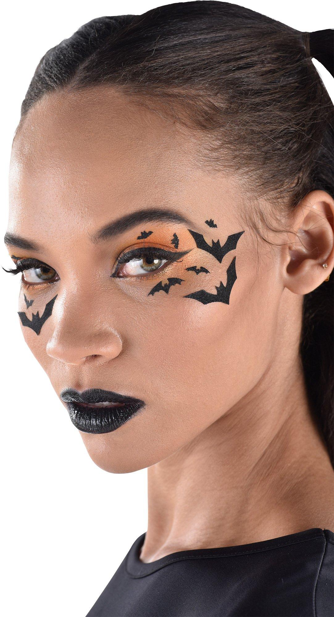 Glitter Black Bat Face Decals. 2pc - Image 3
