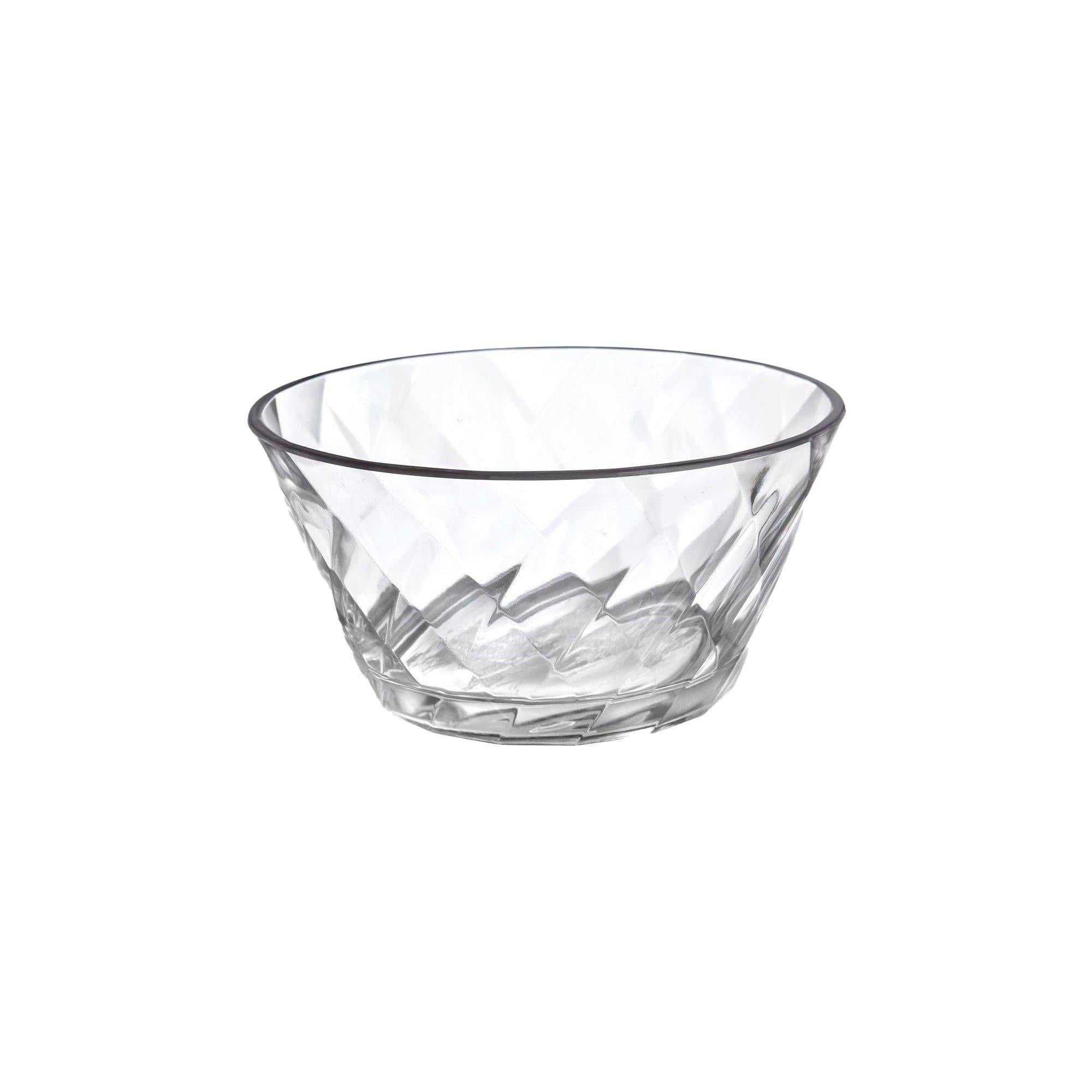 Diamond Cut Acrylic Bowl. 11oz
