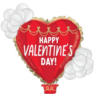 Royal Valentine's Day Hot Air Balloon. 14in x 35in