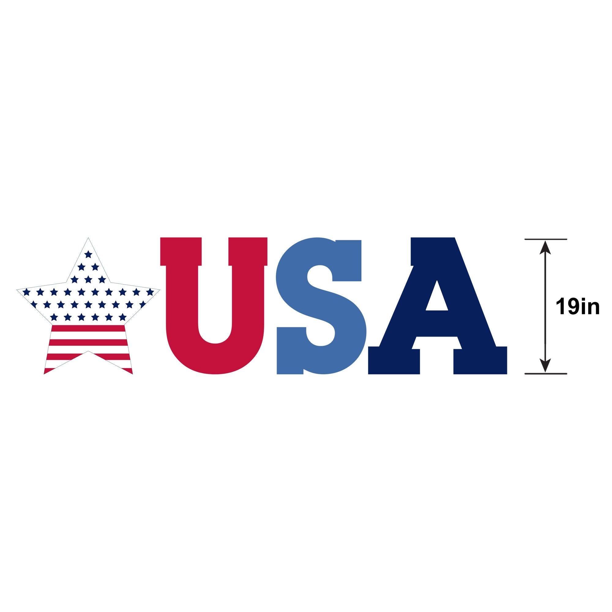 USA & Stars Icons Corrugated Plastic Yard Sign Set. 16.9in x 19in - Image 6