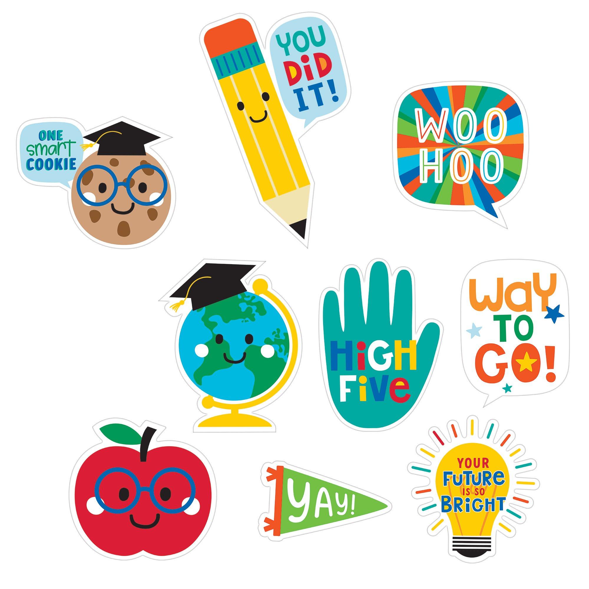 Graduation Fun Cardstock Cutouts. 9pc - Image 2