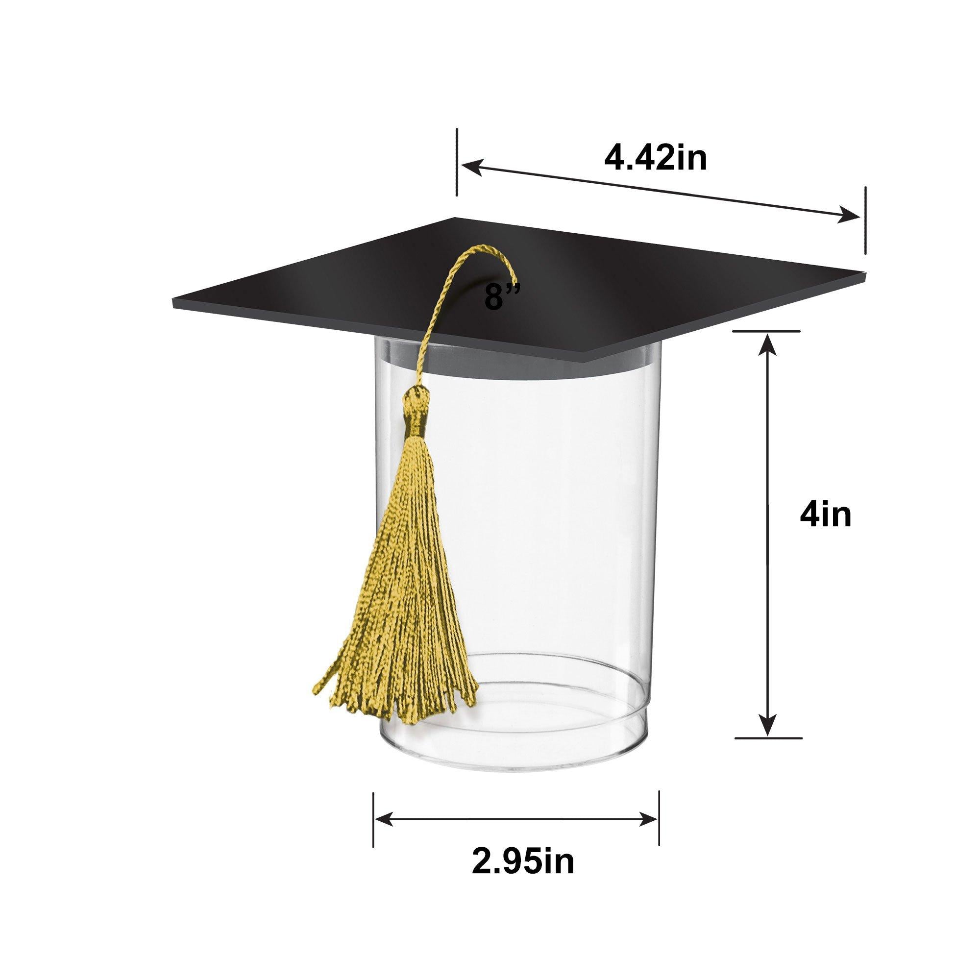Mortarboard Grad Cap Plastic Treat Container. 14oz - Image 2