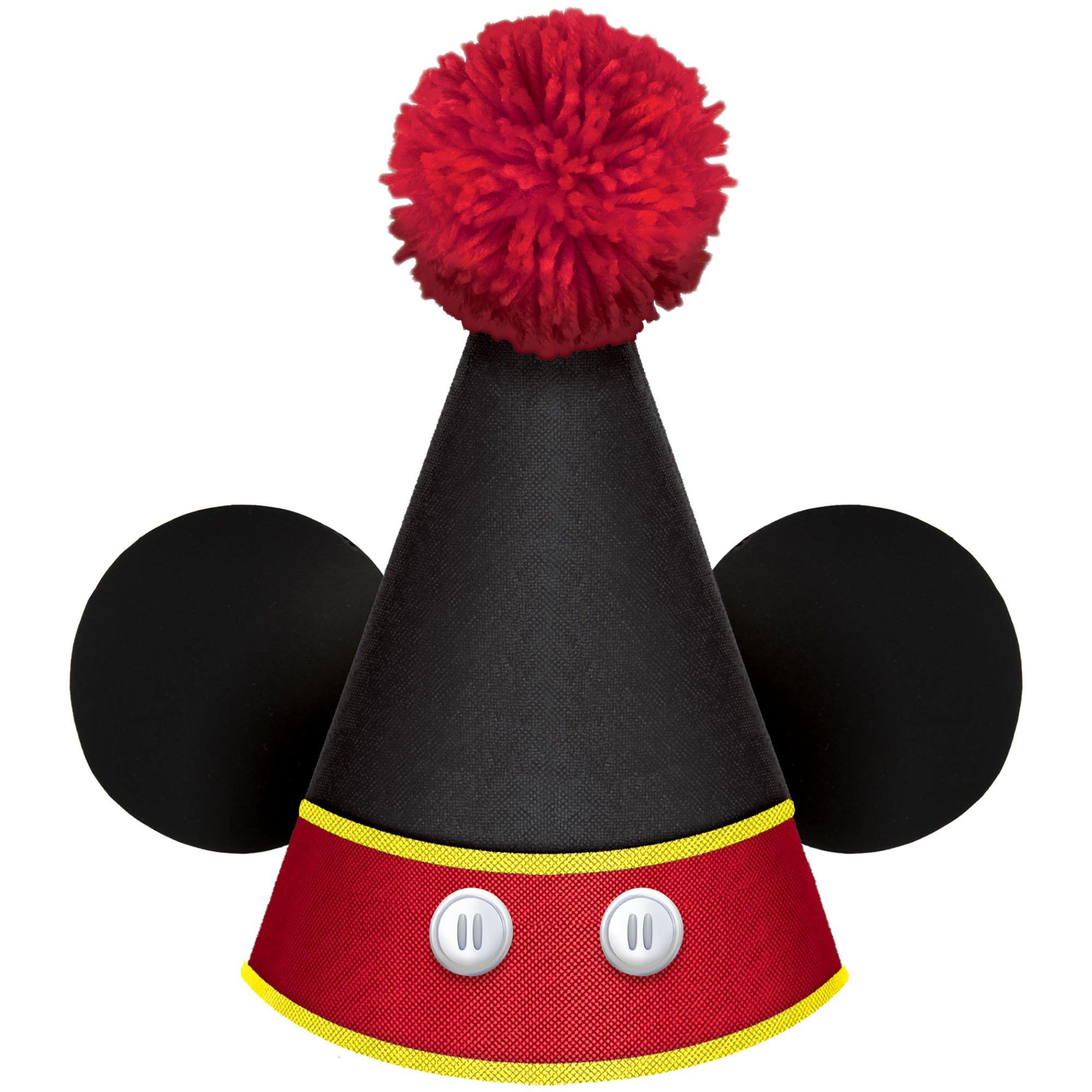 Mickey Mouse Forever Cardstock & Fabric Party Hat. 5in x 7in