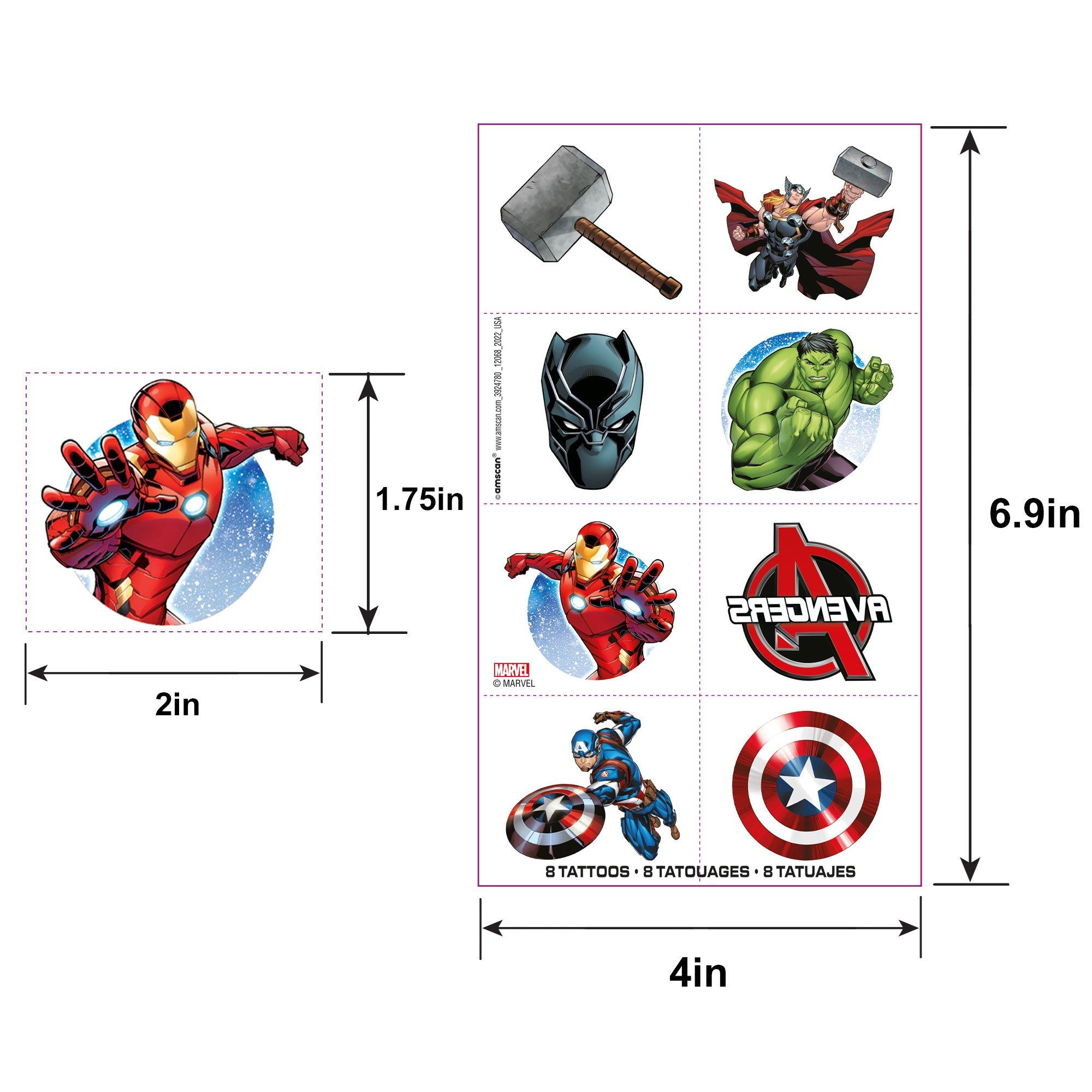 Marvel Powers Unite Temporary Tattoos. 3 Sheets. 24ct - Image 3