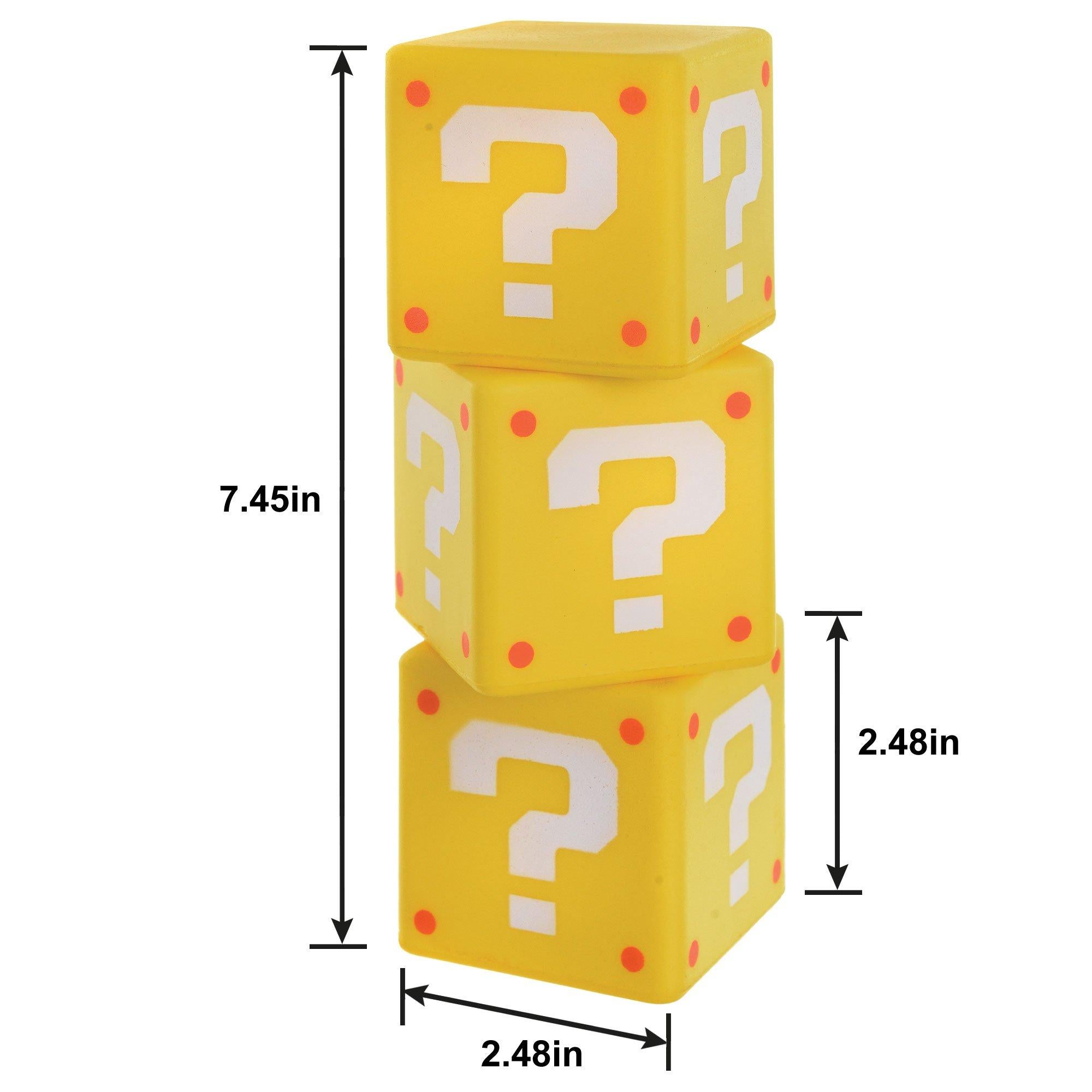 Super Mario Foam Question Blocks. 2.48in. 8ct - Image 2