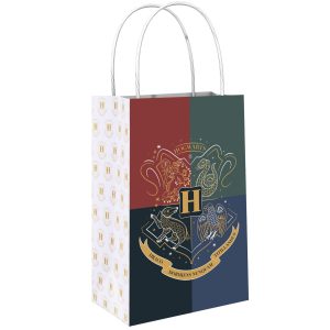 Hogwarts United Paper Gift Bags. 5.25in x 8.4in. 8ct - Harry Potter