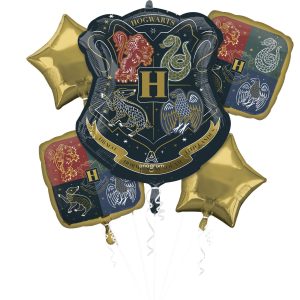 Hogwarts Foil Balloon Bouquet. 5pc - Harry Potter