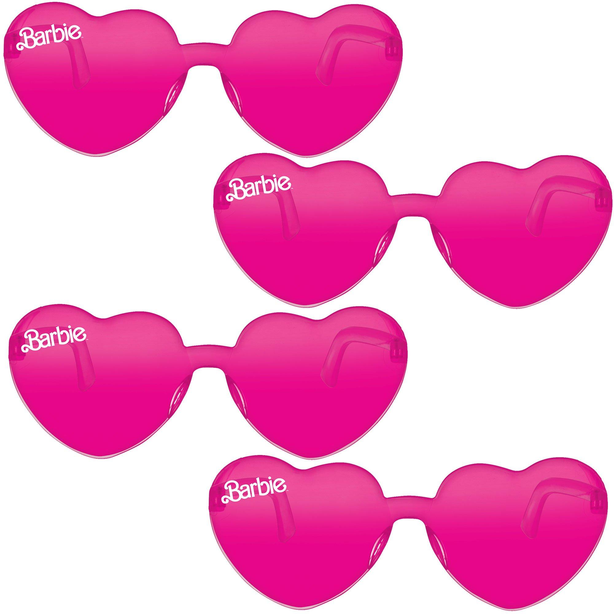 Malibu Barbie Rimless Plastic Sunglasses. 4ct