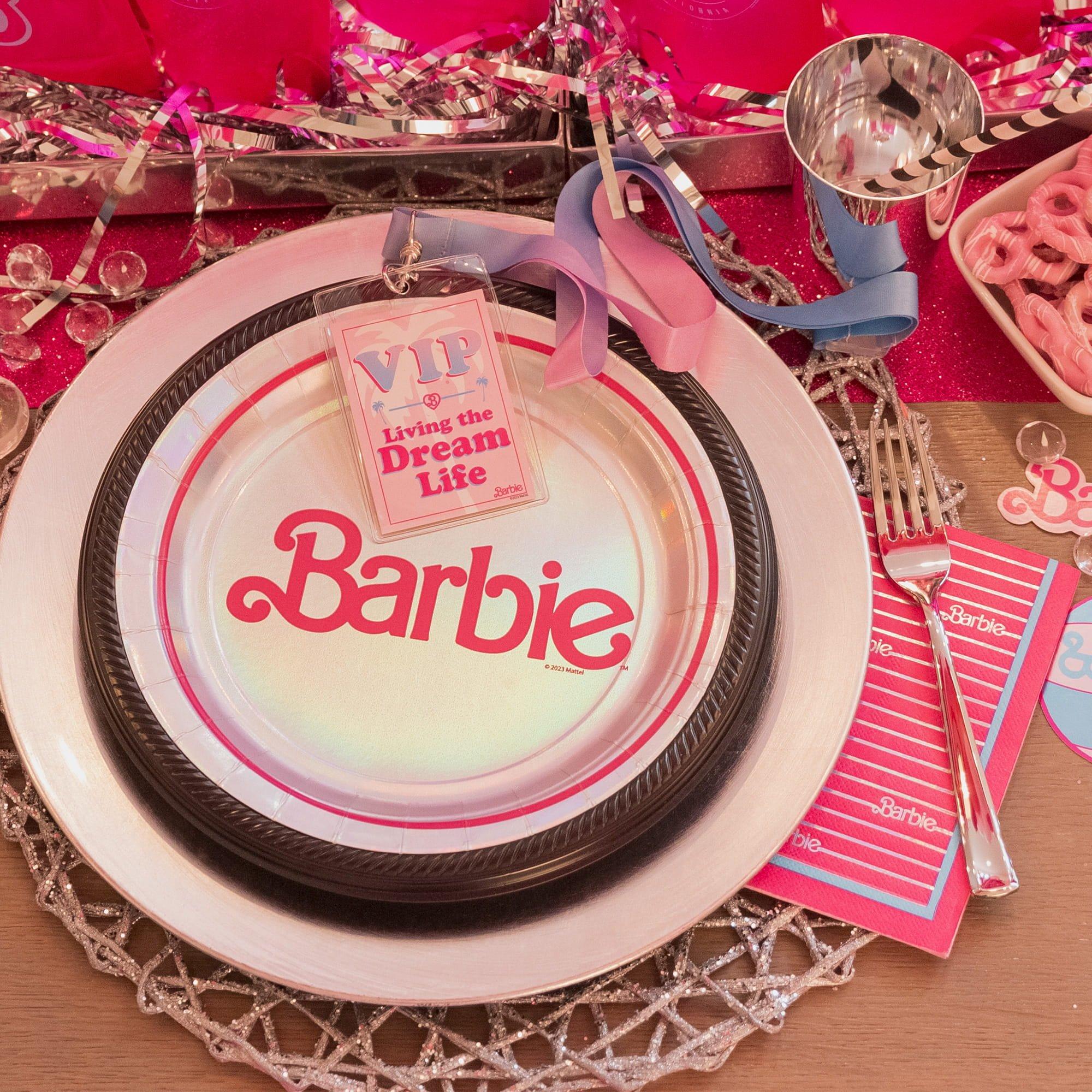 Metallic Malibu Barbie Paper Lunch Napkins. 6.5in. 16ct - Image 2