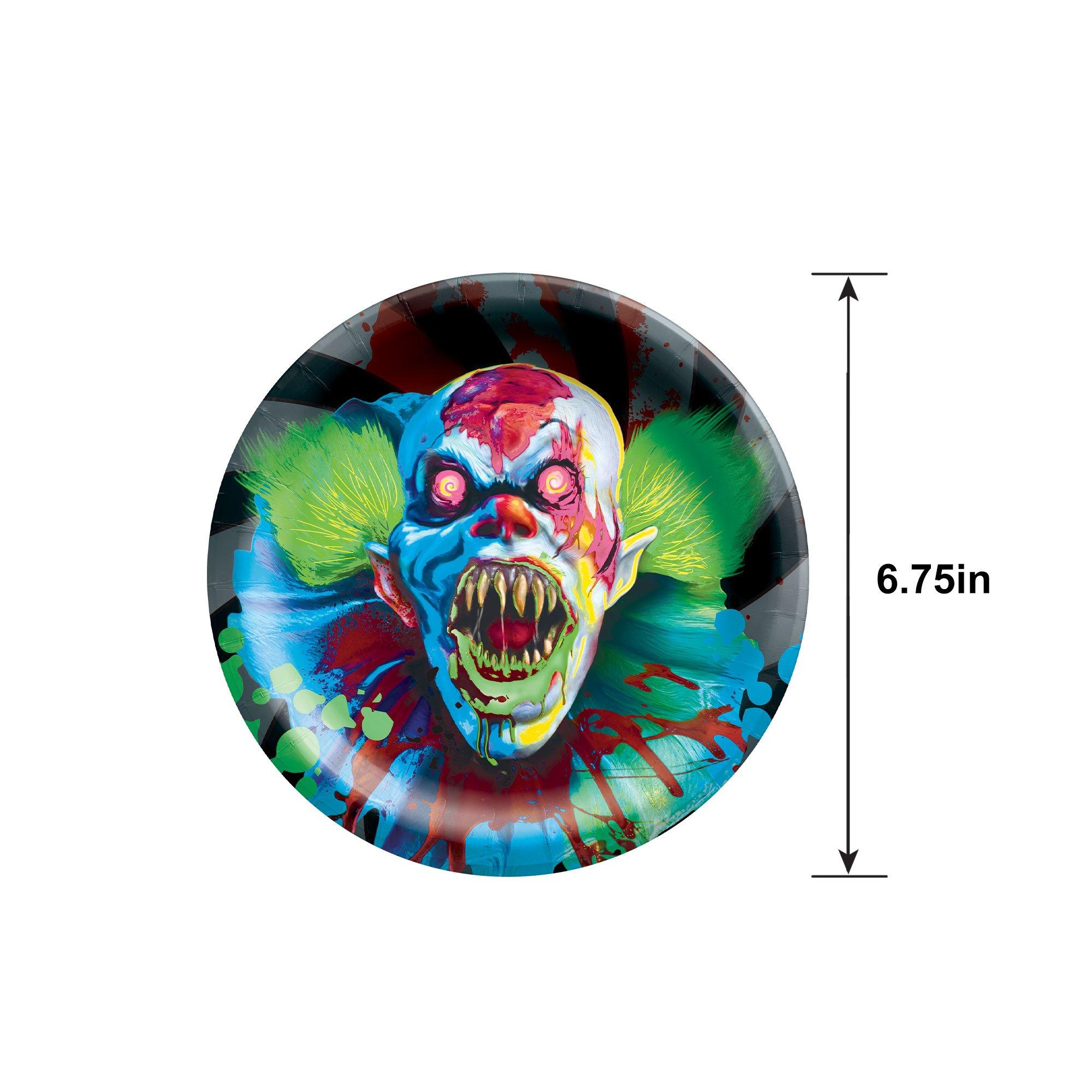 Creepy Carnival Black Light Reactive Paper Dessert Plates. 6.75in. 20ct - Image 6
