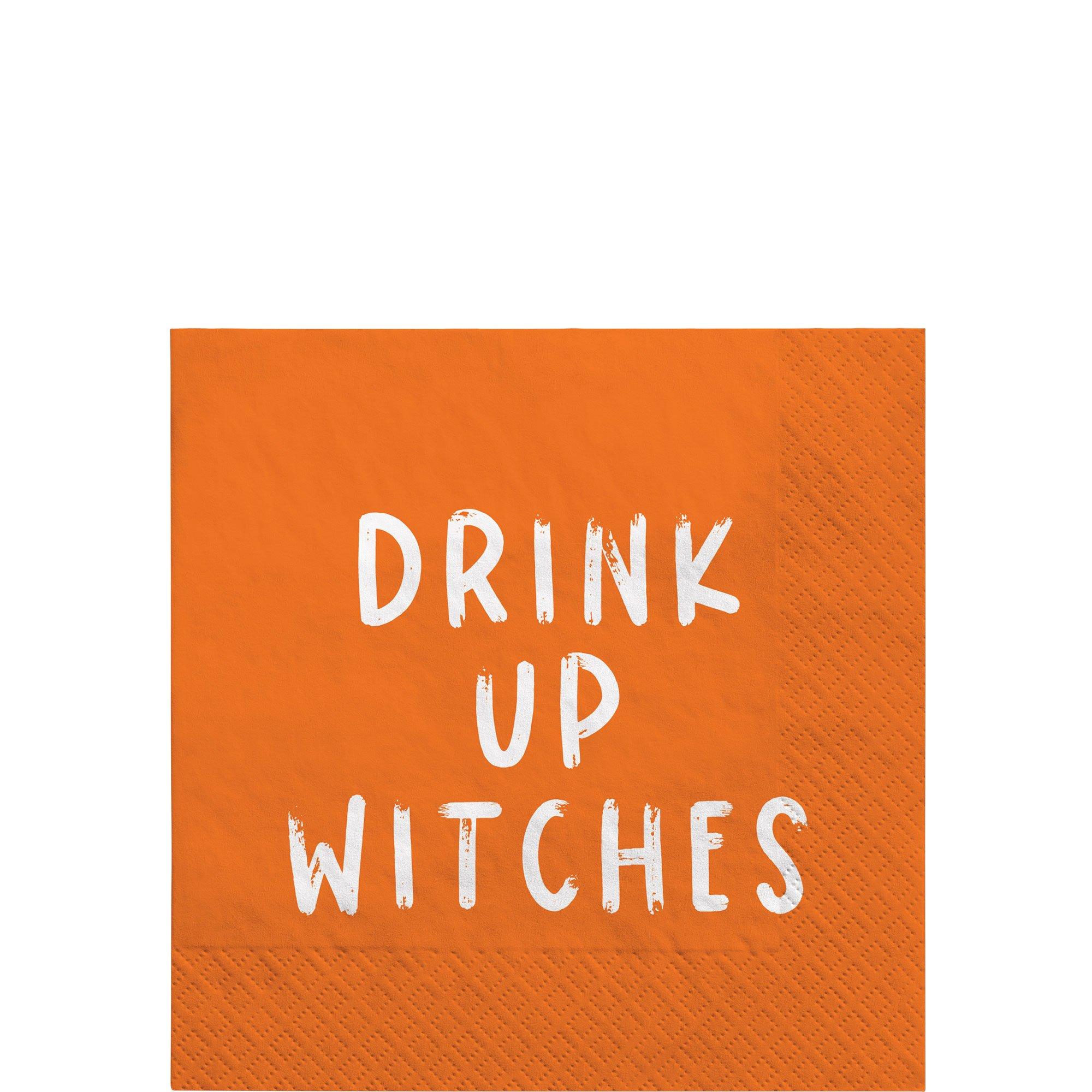 Witch Paper Beverage Napkins. 5in. 16ct - Image 2