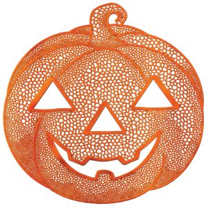 Jack-o'-Lantern Vinyl Placemat. 15in