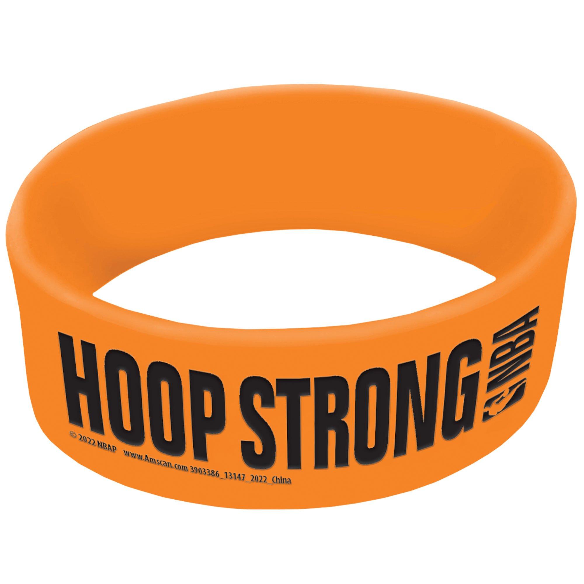 Orange Wilson Hoop Strong Rubber Wristbands. 6ct