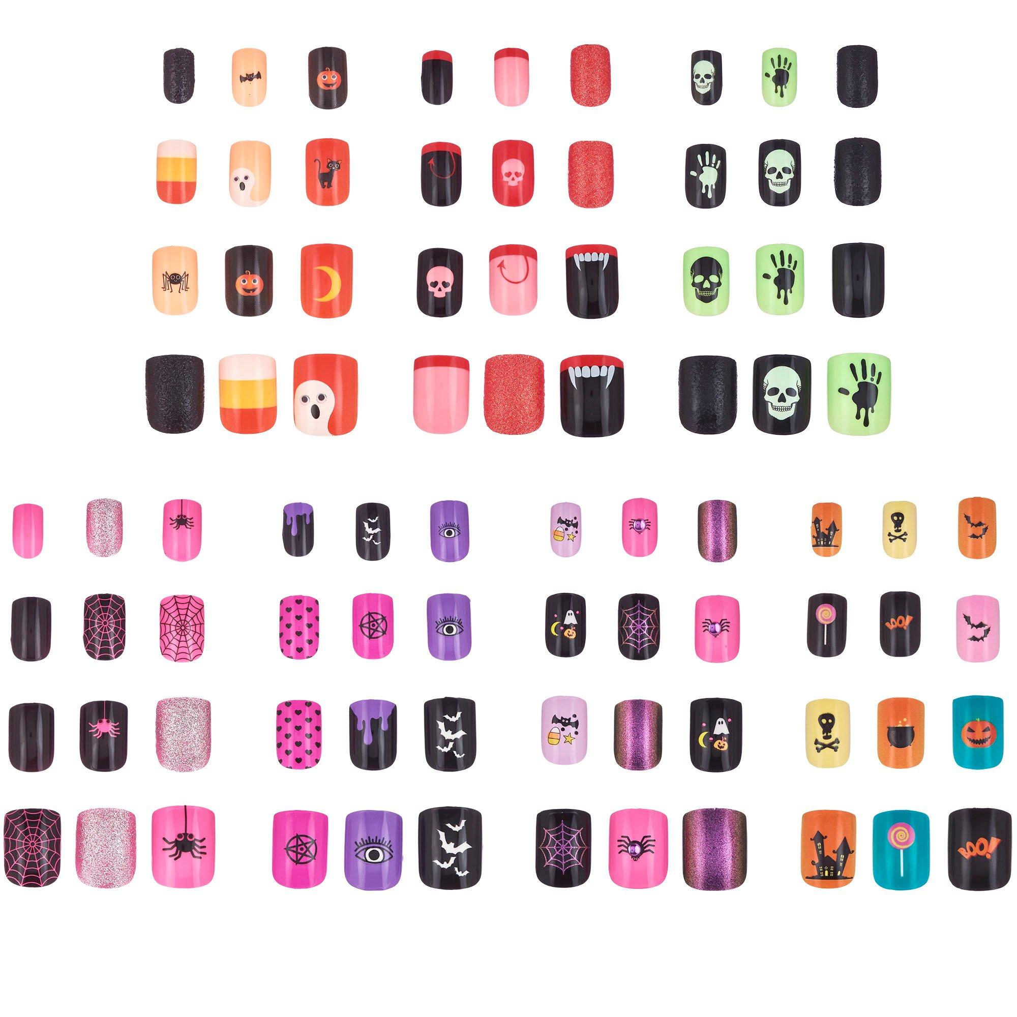 Kids' Spooky Halloween 7-Day Press-On Nails. 84pc - Image 2