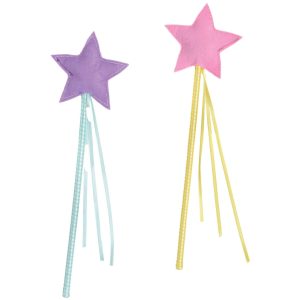 Pink & Purple Star Wands. 8ct