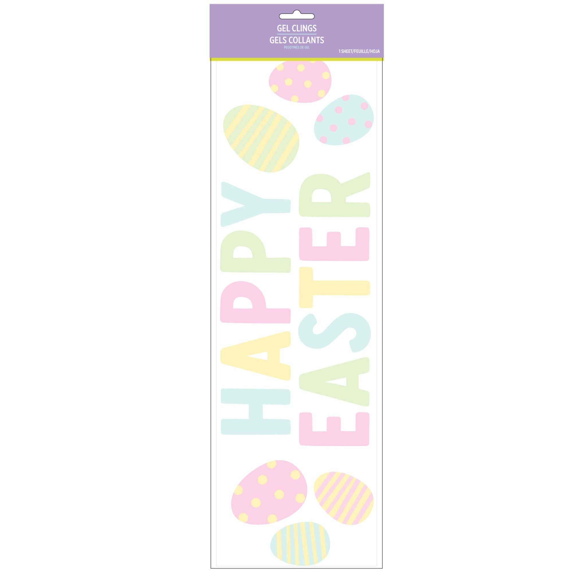 Happy Easter Gel Cling Decals. 17pc - Image 3