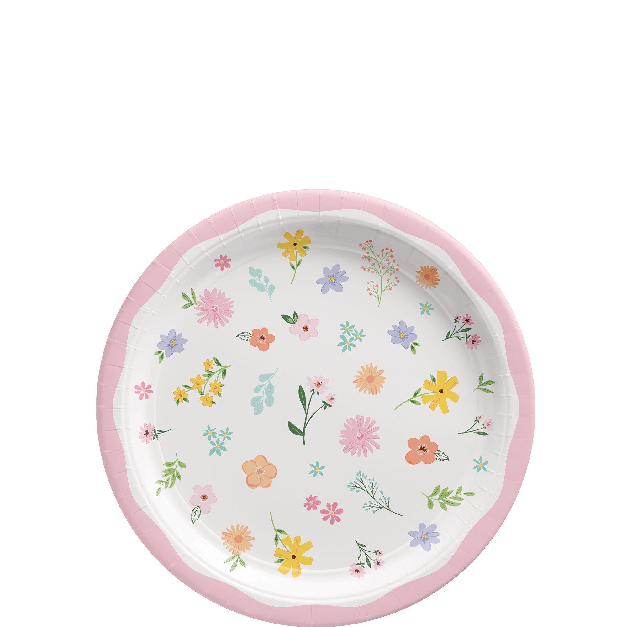 Springtime Blooms Paper Plates. 8ct. Assorted Options - Image 2