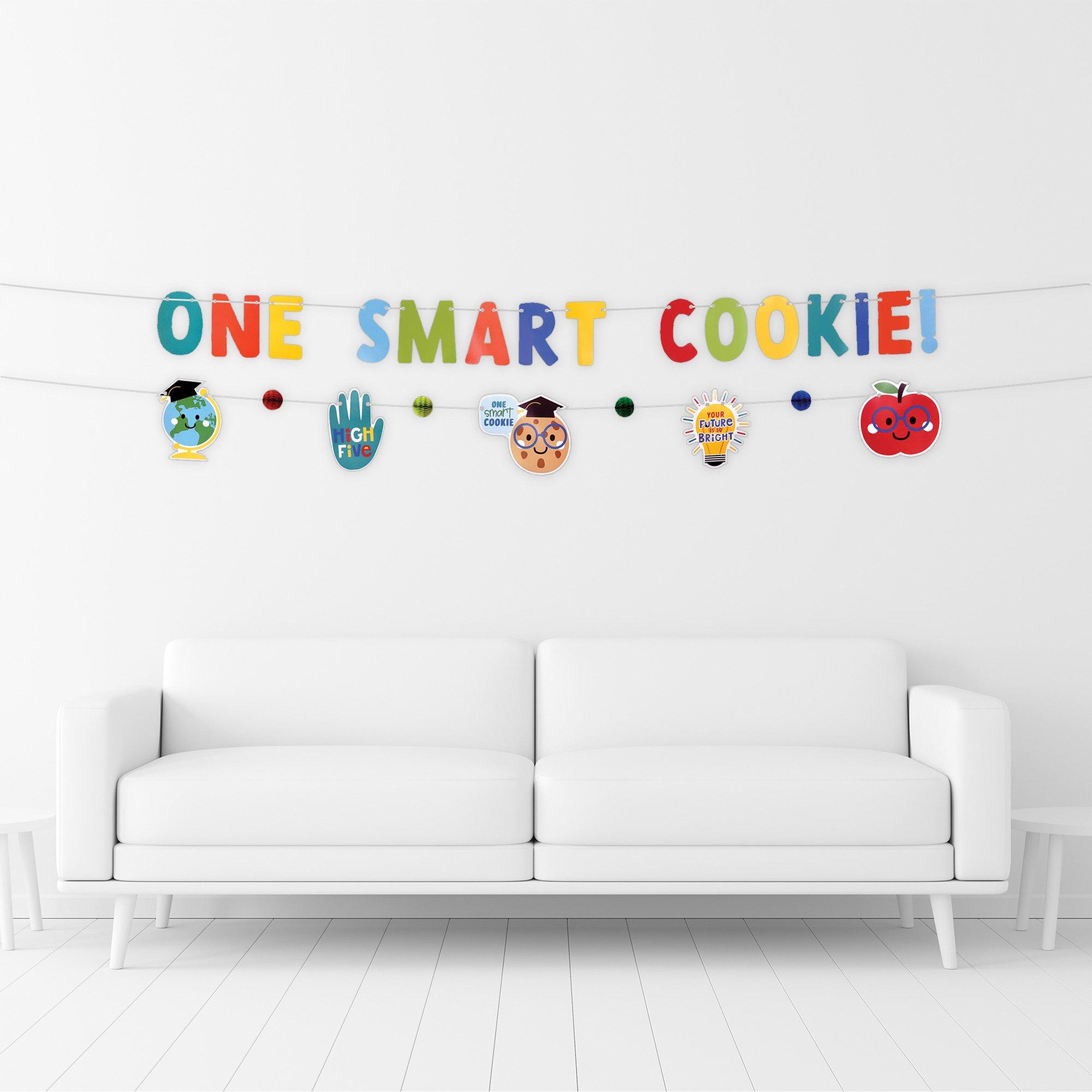 One Smart Cookie Graduation Banner Set. 12ft. 2pc - Graduation Fun - Image 2