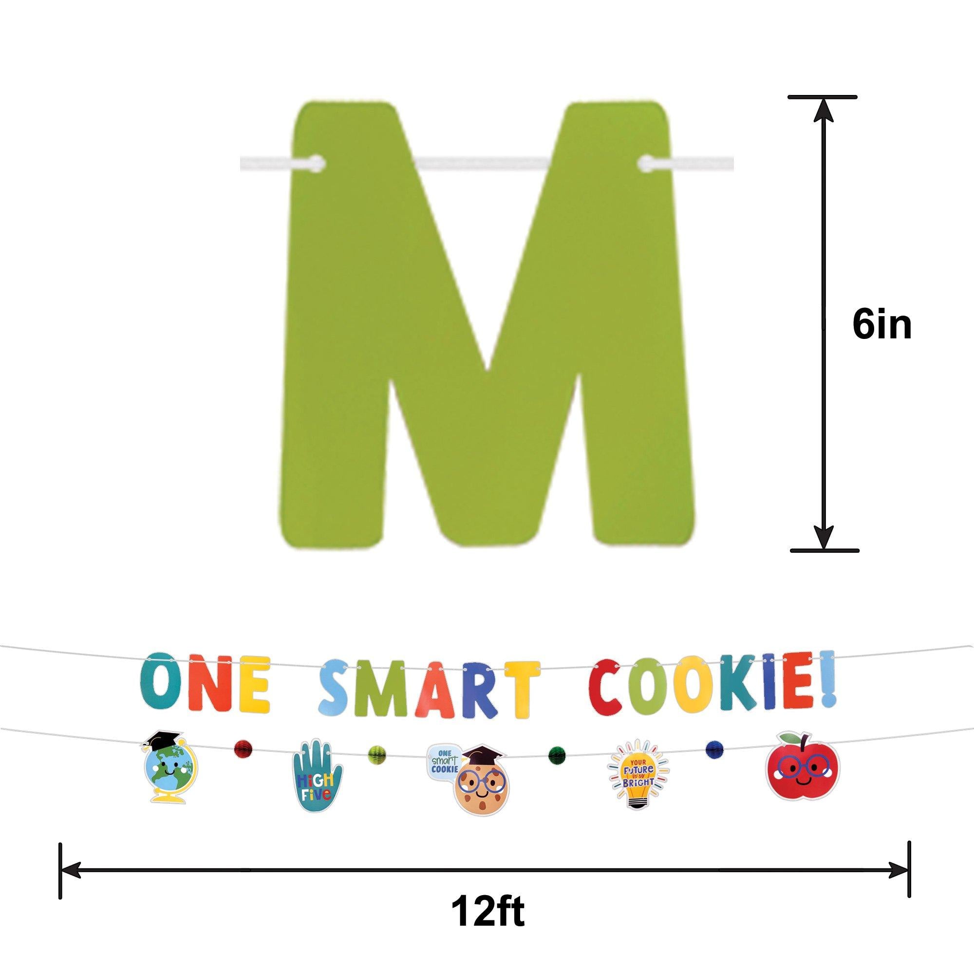 One Smart Cookie Graduation Banner Set. 12ft. 2pc - Graduation Fun - Image 3