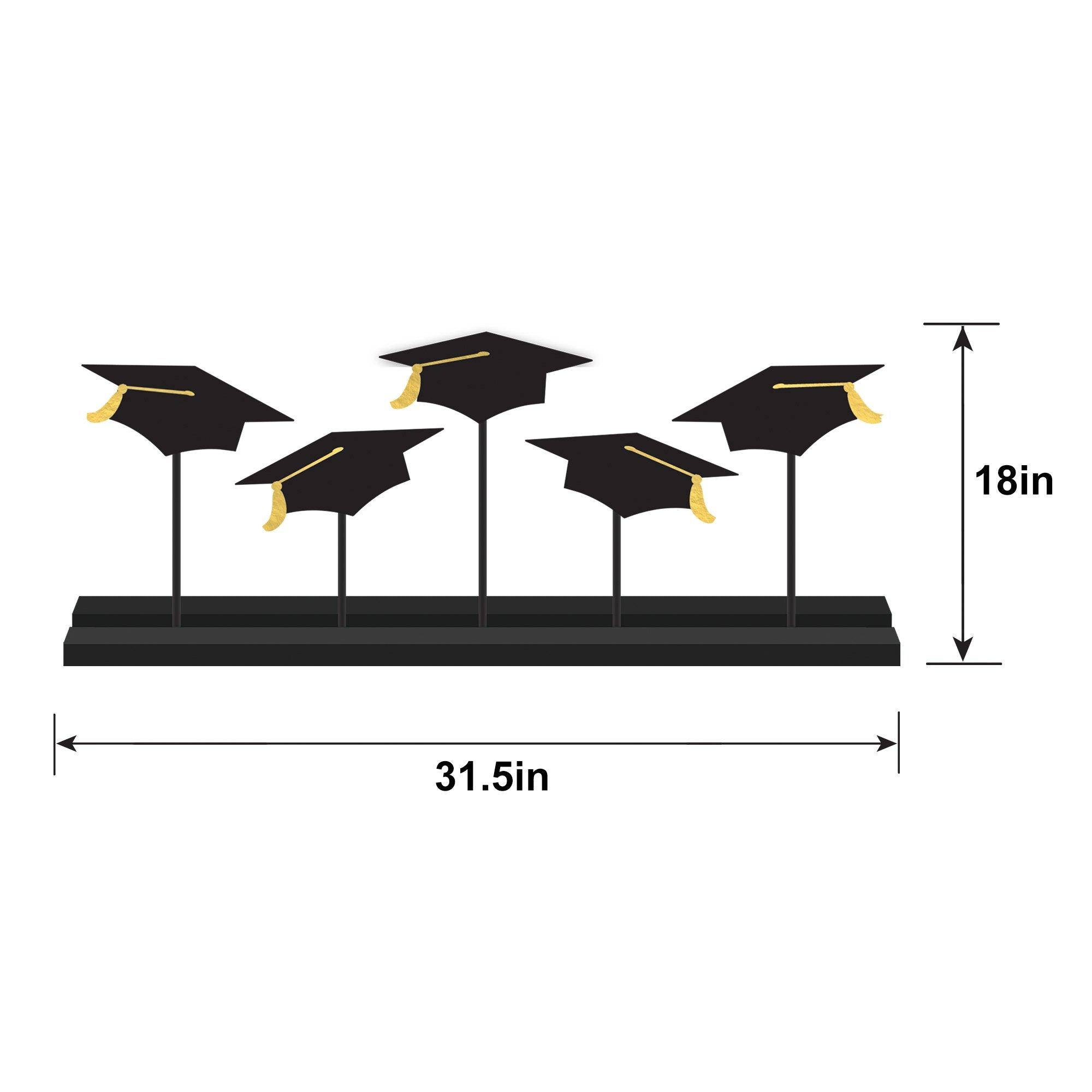 Black Grad Caps MDF Photo Holder - Image 2