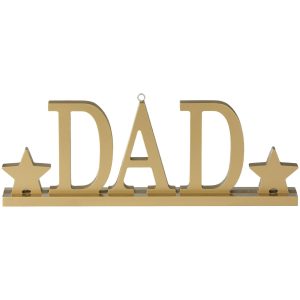 Gold DAD Balloon Weight MDF Table Decoration