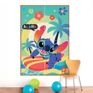 Stitch Aloha Plastic & Cardstock Photo Booth Kit. 4.9ft x 5.4ft - Disney Lilo & Stitch