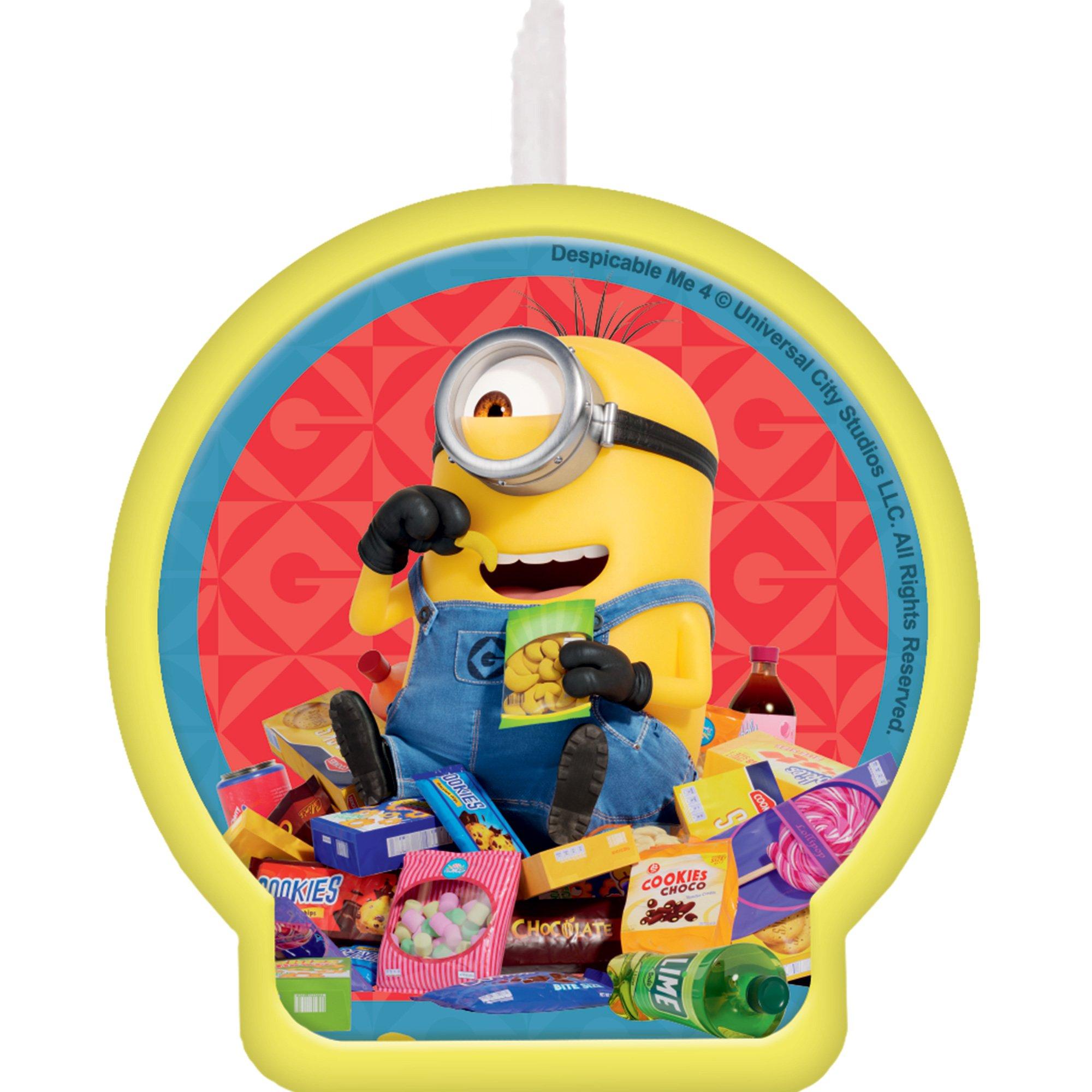 Minions Birthday Candle. 2.4in x 2.6in - Despicable Me 4