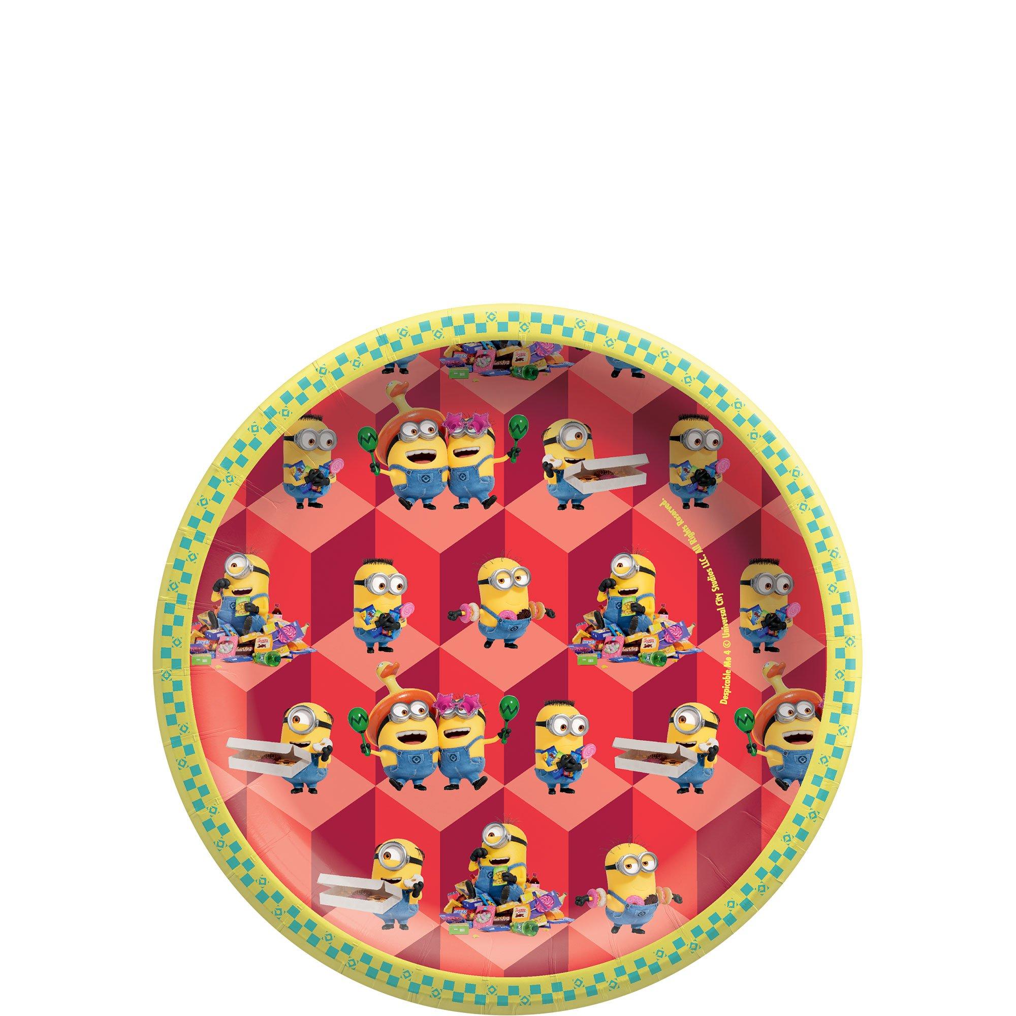 Minions Paper Dessert Plates. 7in. 8ct - Despicable Me 4