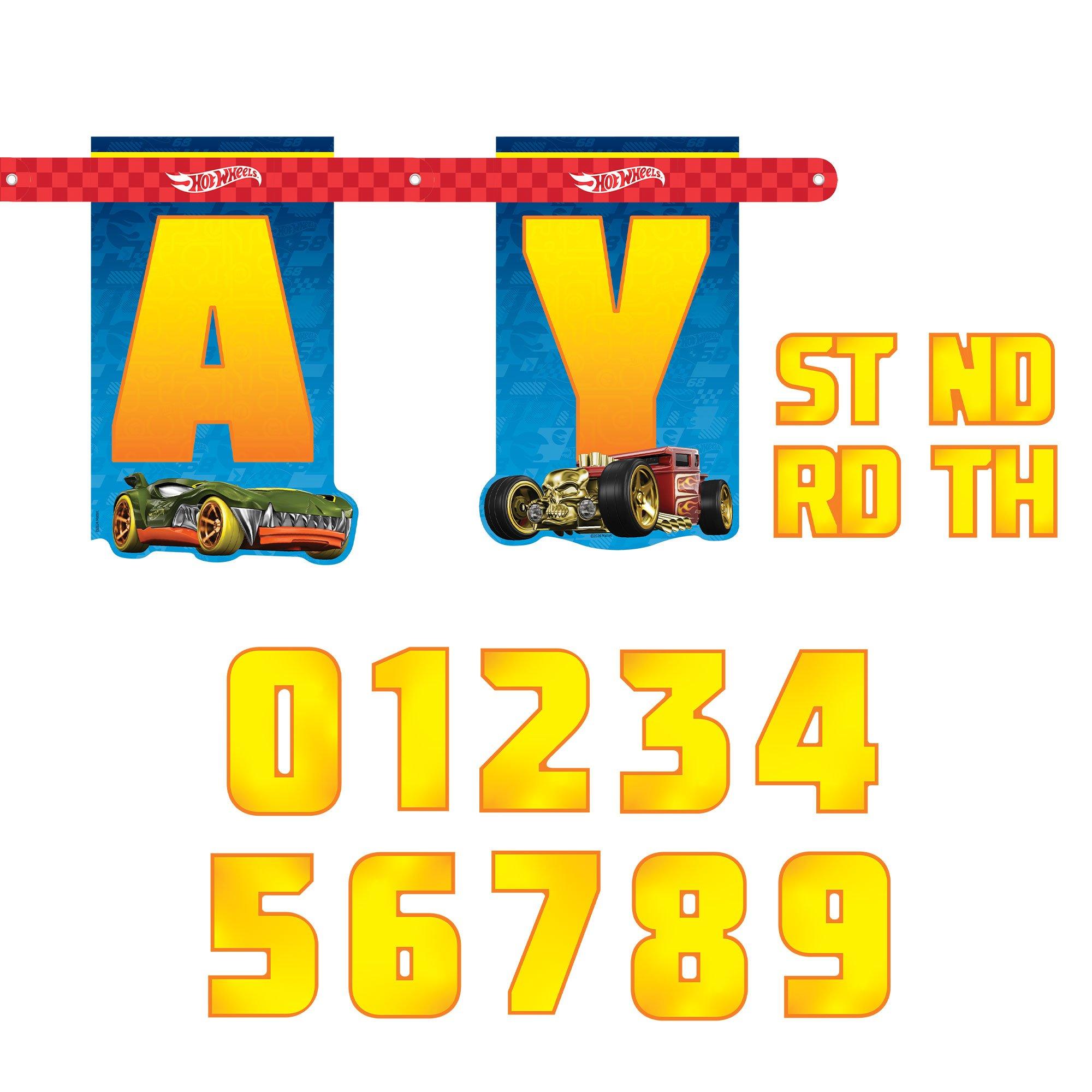 Hot Wheels Birthday Banner Kit - Image 5