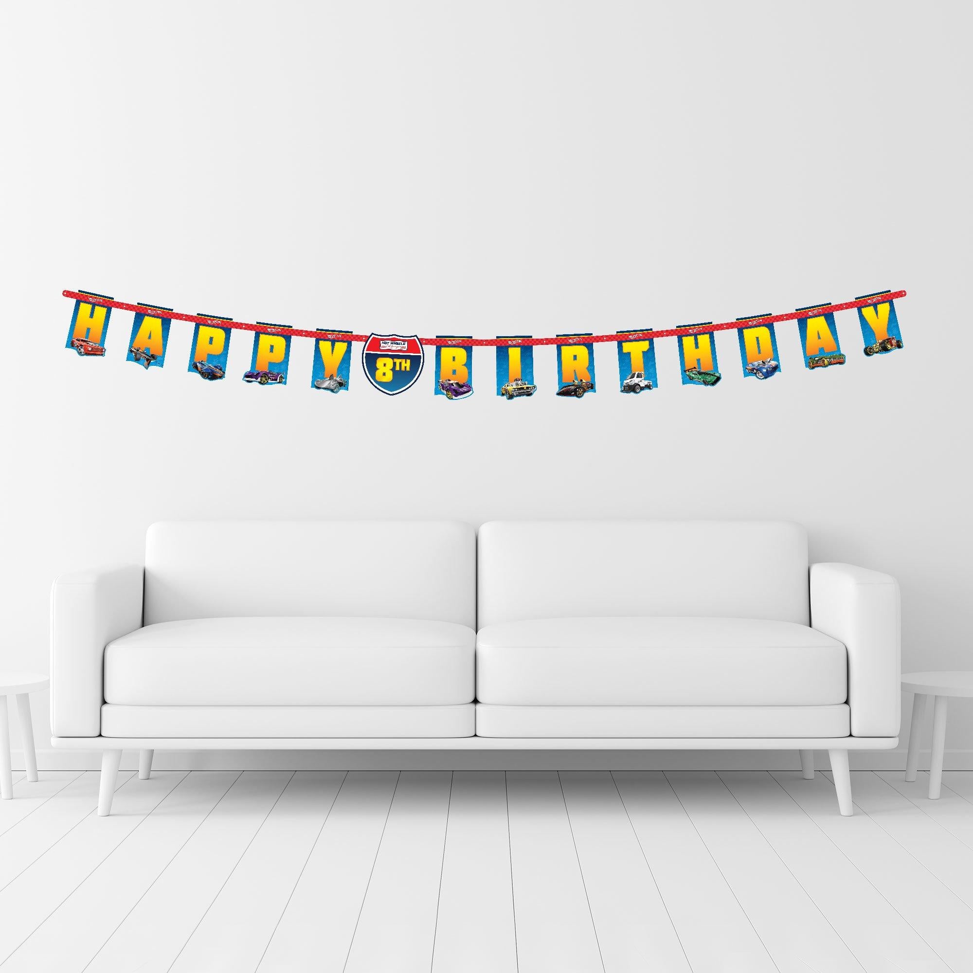 Hot Wheels Birthday Banner Kit - Image 6