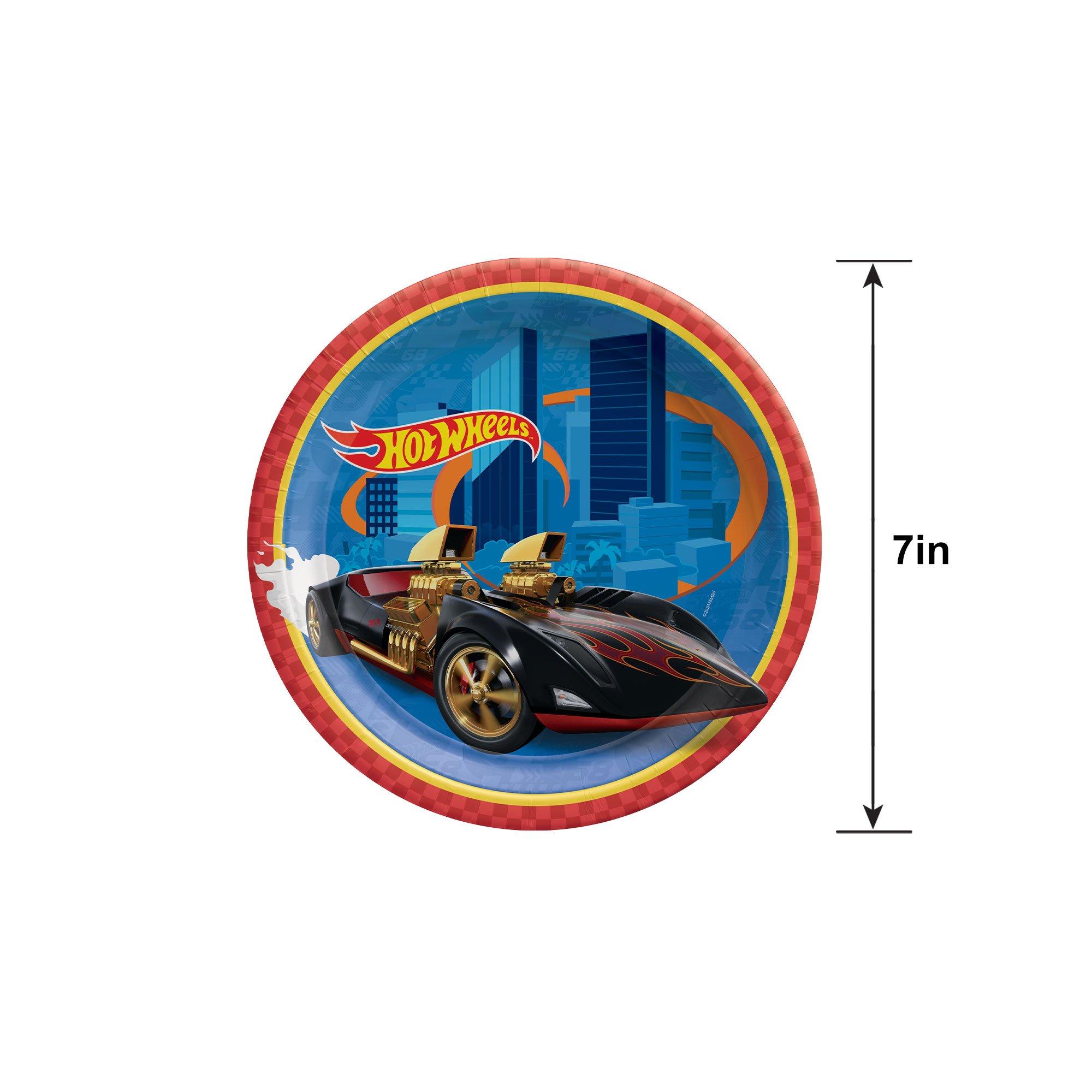 Hot Wheels Dessert Plates. 7in. 8ct - Image 5