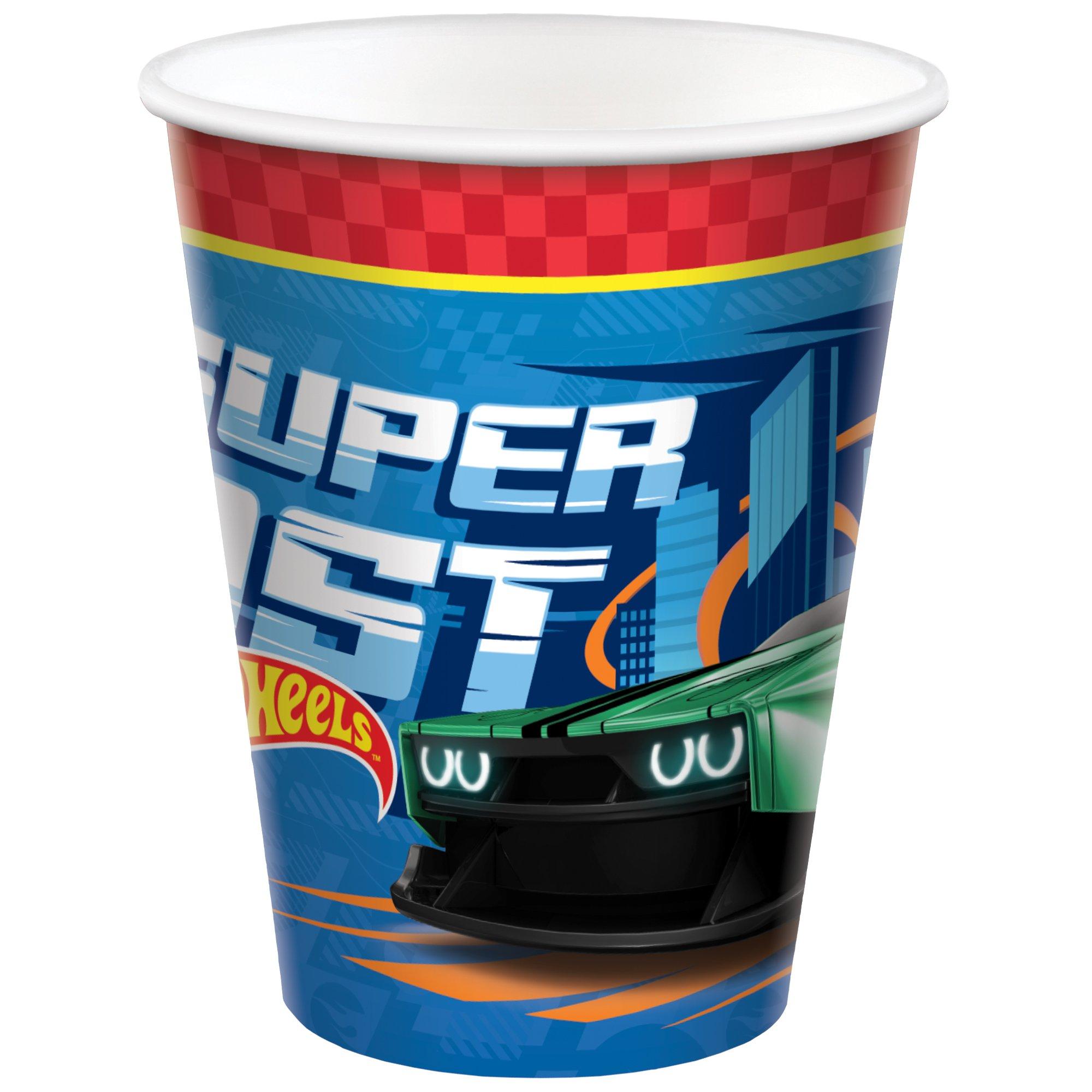 Hot Wheels Paper Cups. 9oz. 8ct