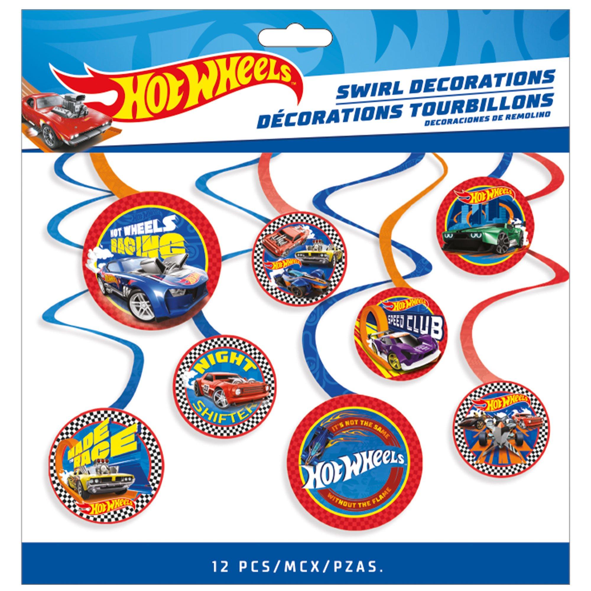 Hot Wheels Swirl Decorations. 12ct - Image 4