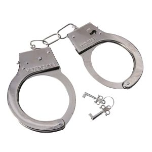 Metal Handcuffs Costume Prop